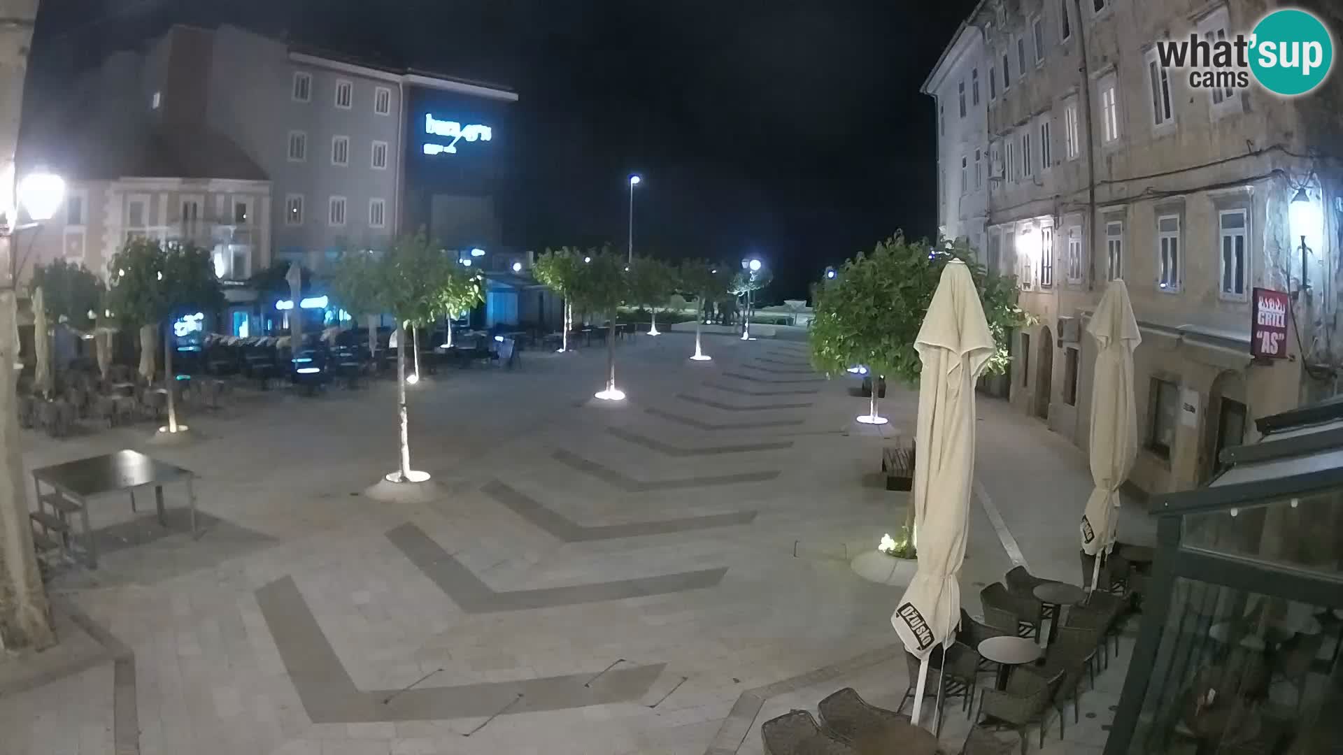 Centro della città di Senj – Piazza Pavlin – Live Cam Dalmazia