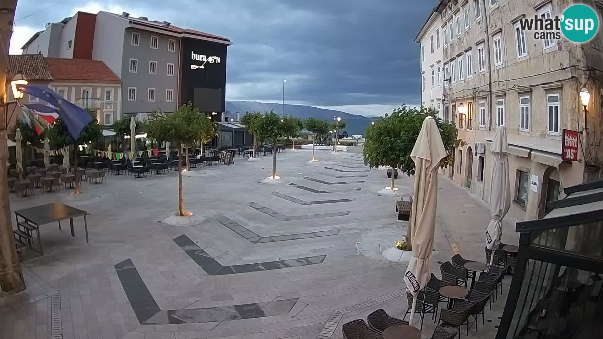 Center of Senj city – Pavlin square – Live Cam Dalmatia