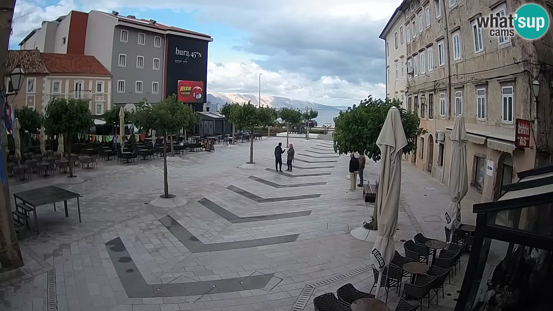Centre de la ville de Senj – Place Pavlin – Live Cam Dalmatie