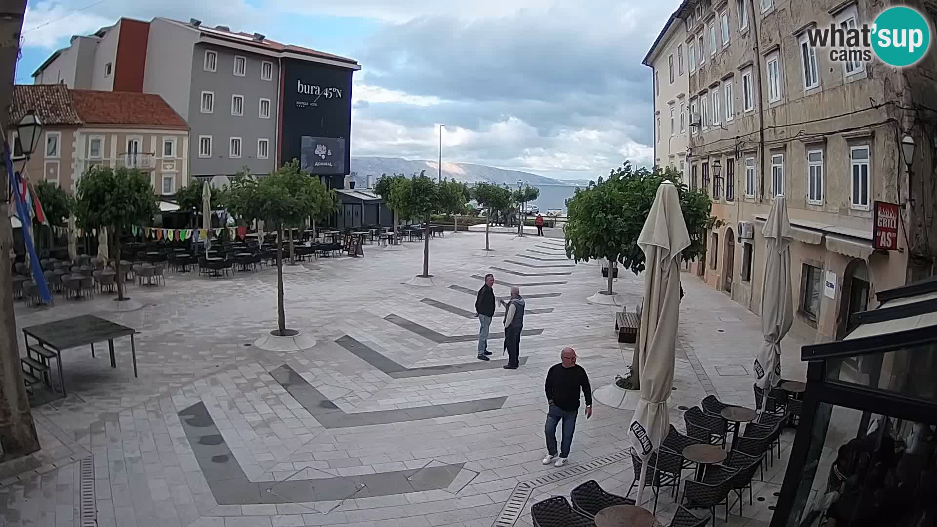 Center of Senj city – Pavlin square – Live Cam Dalmatia