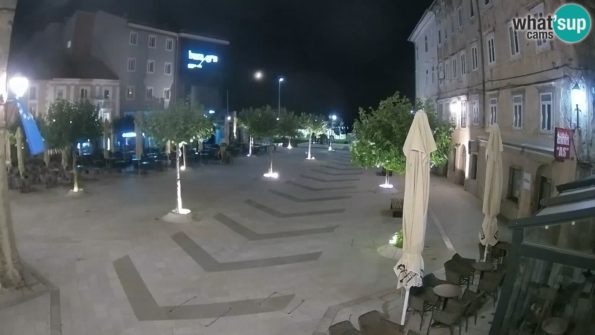 Center of Senj city – Pavlin square – Live Cam Dalmatia