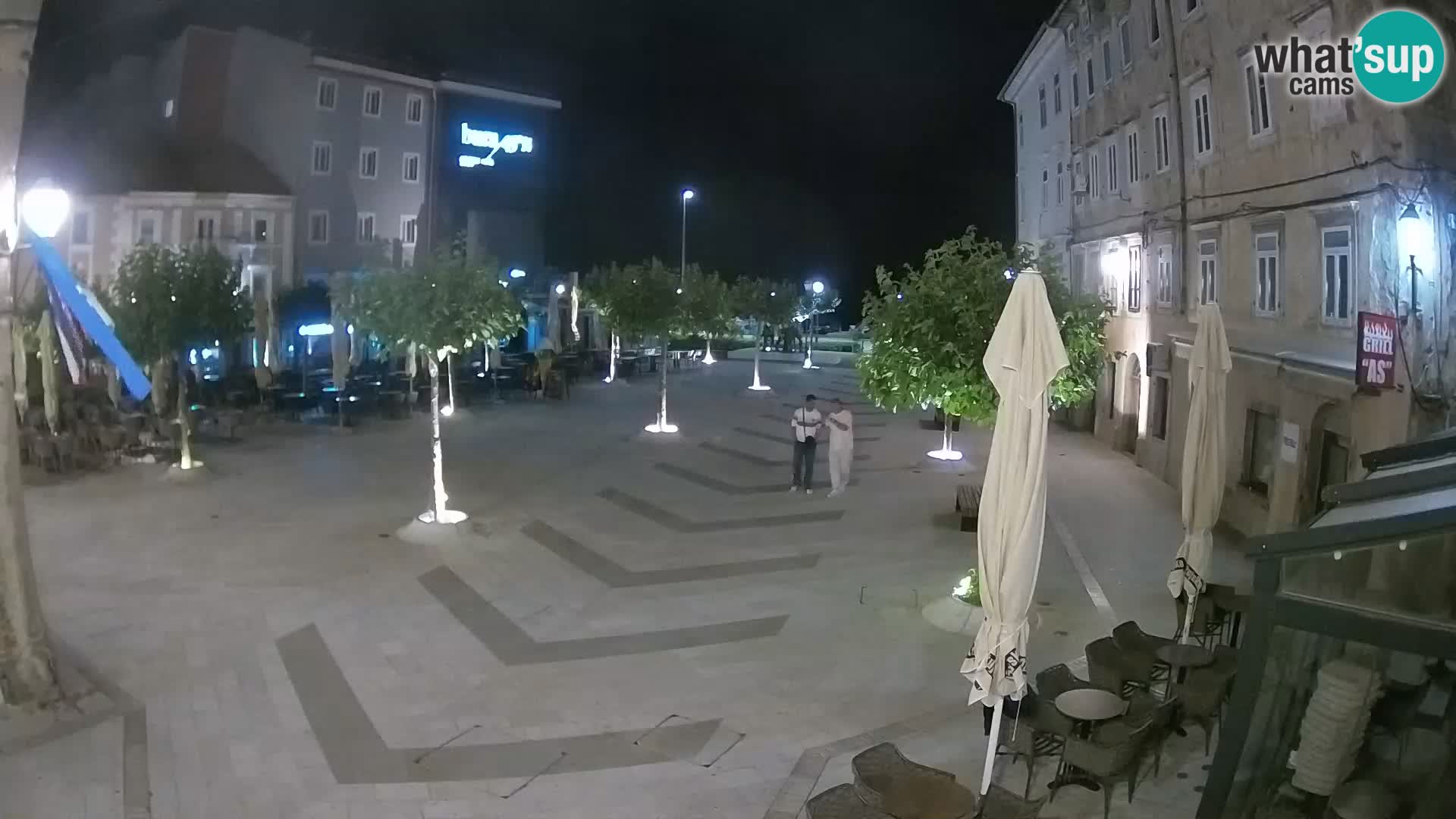 Center of Senj city – Pavlin square – Live Cam Dalmatia