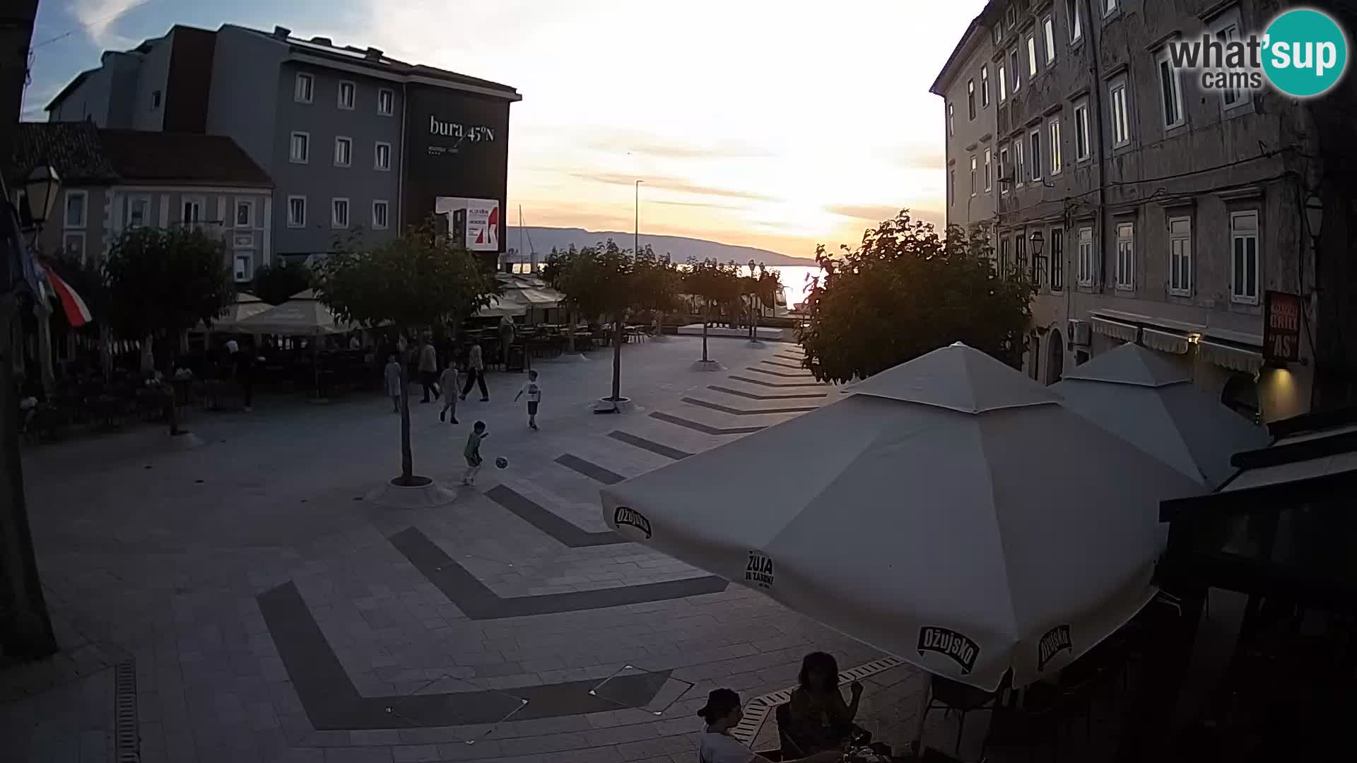Center of Senj city – Pavlin square – Live Cam Dalmatia