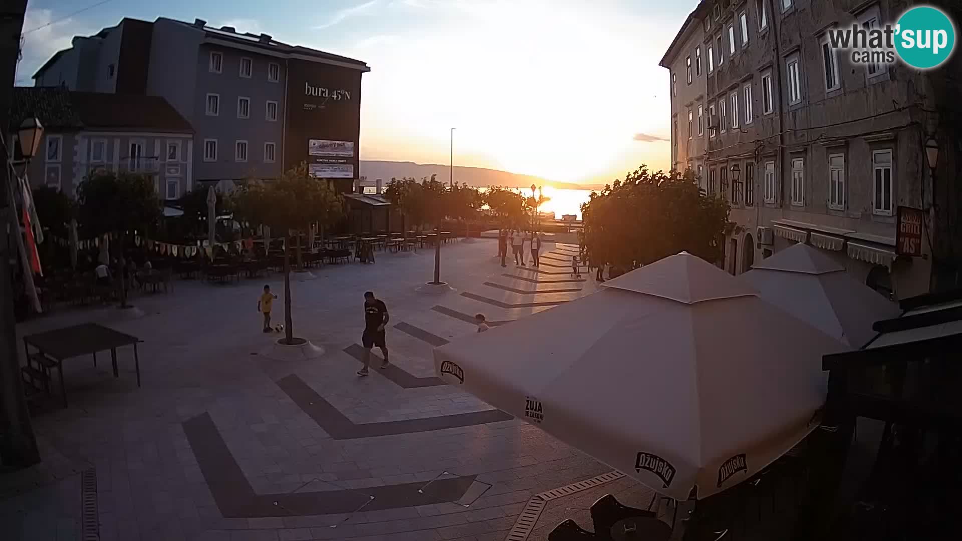 Centro della città di Senj – Piazza Pavlin – Live Cam Dalmazia
