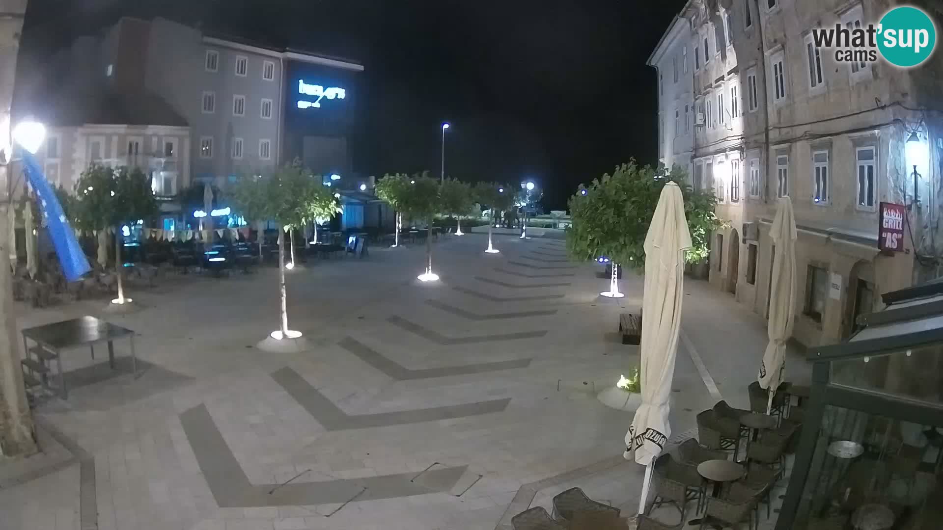 Center mesta Senj – Pavlinski trg – spletne kamere Dalmacija