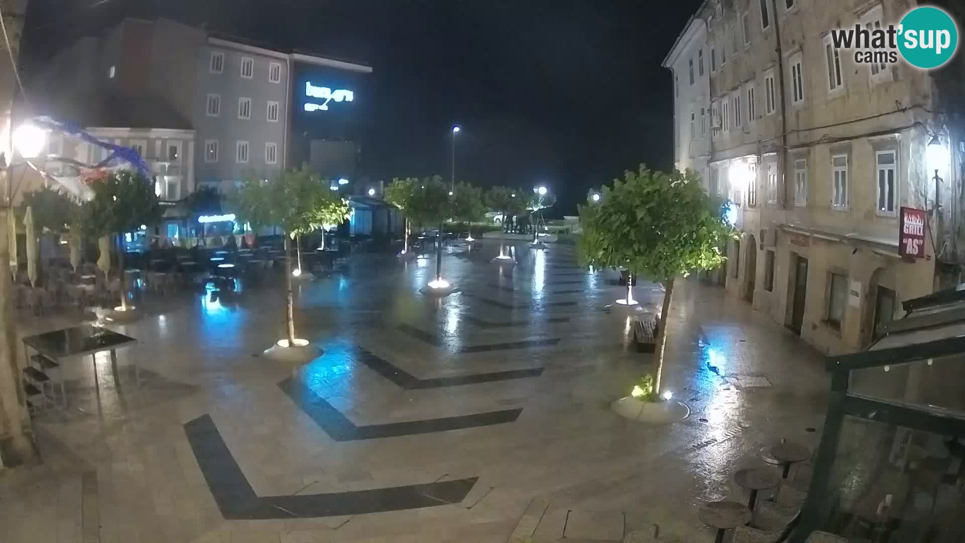Center mesta Senj – Pavlinski trg – spletne kamere Dalmacija