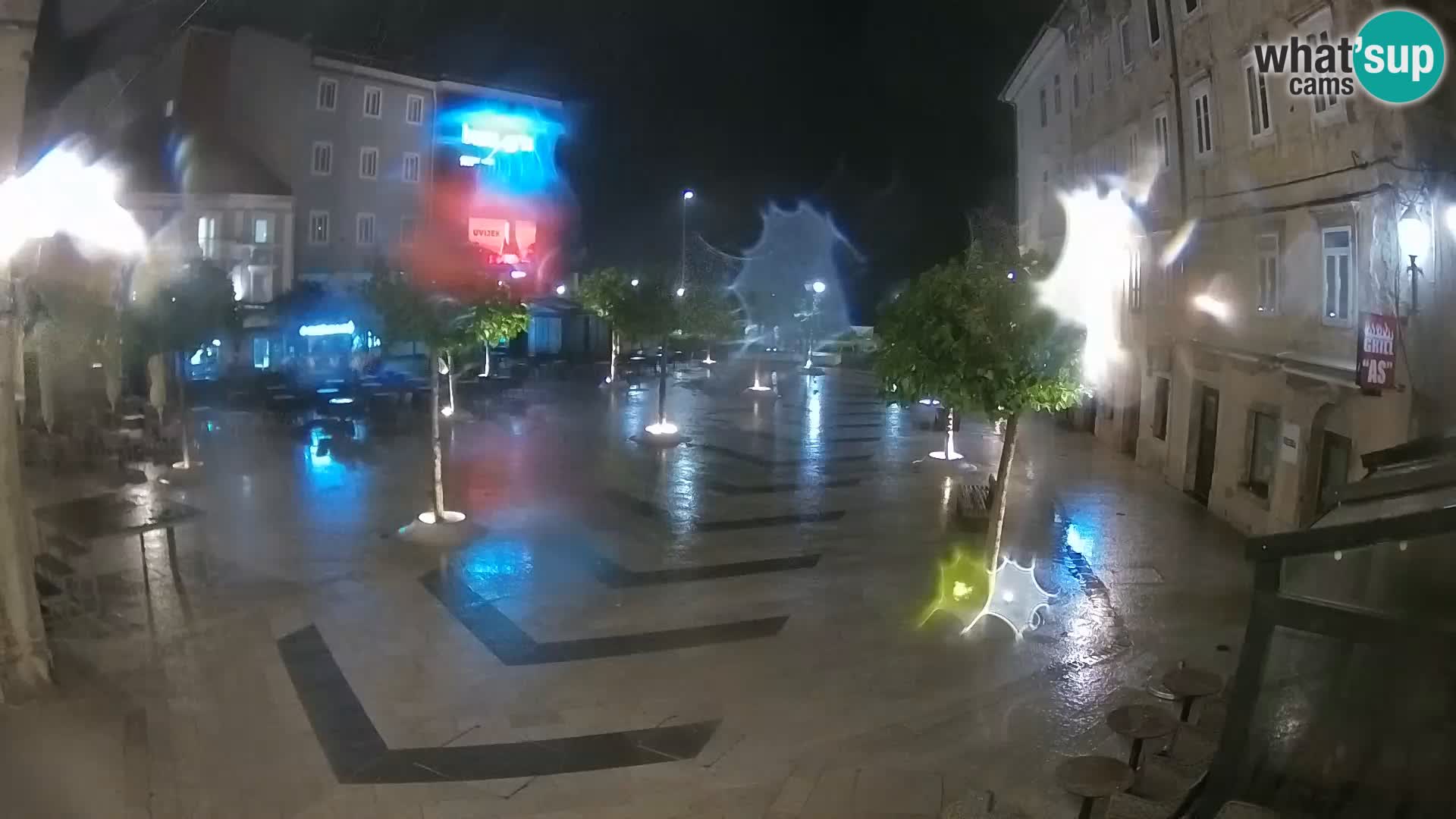 Center of Senj city – Pavlin square – Live Cam Dalmatia