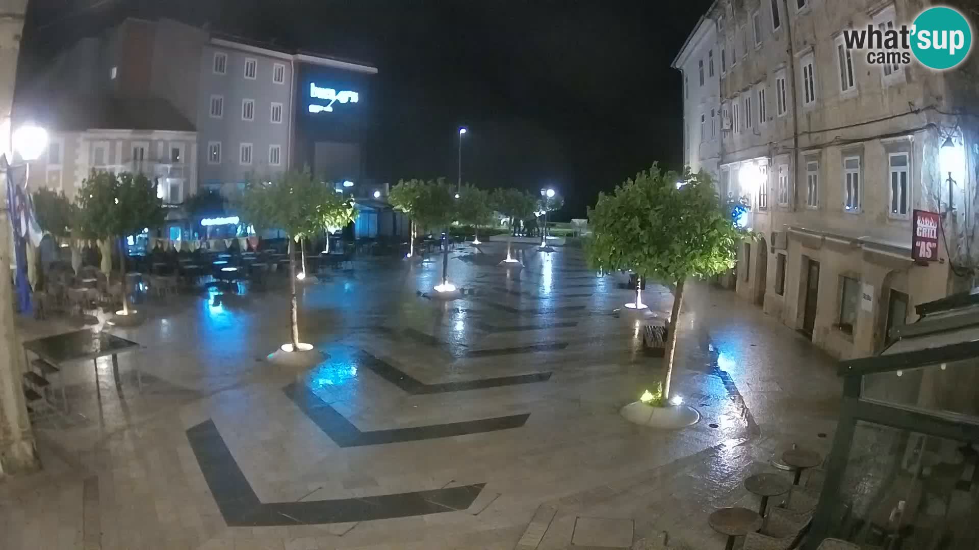 Center mesta Senj – Pavlinski trg – spletne kamere Dalmacija