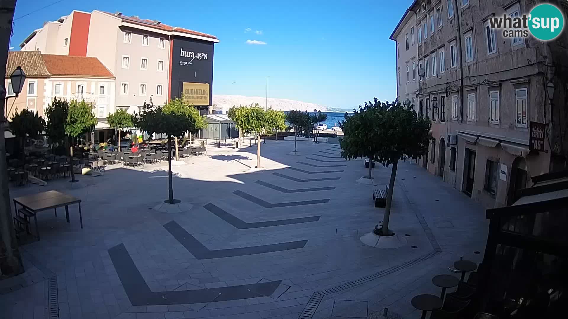 Center of Senj city – Pavlin square – Live Cam Dalmatia