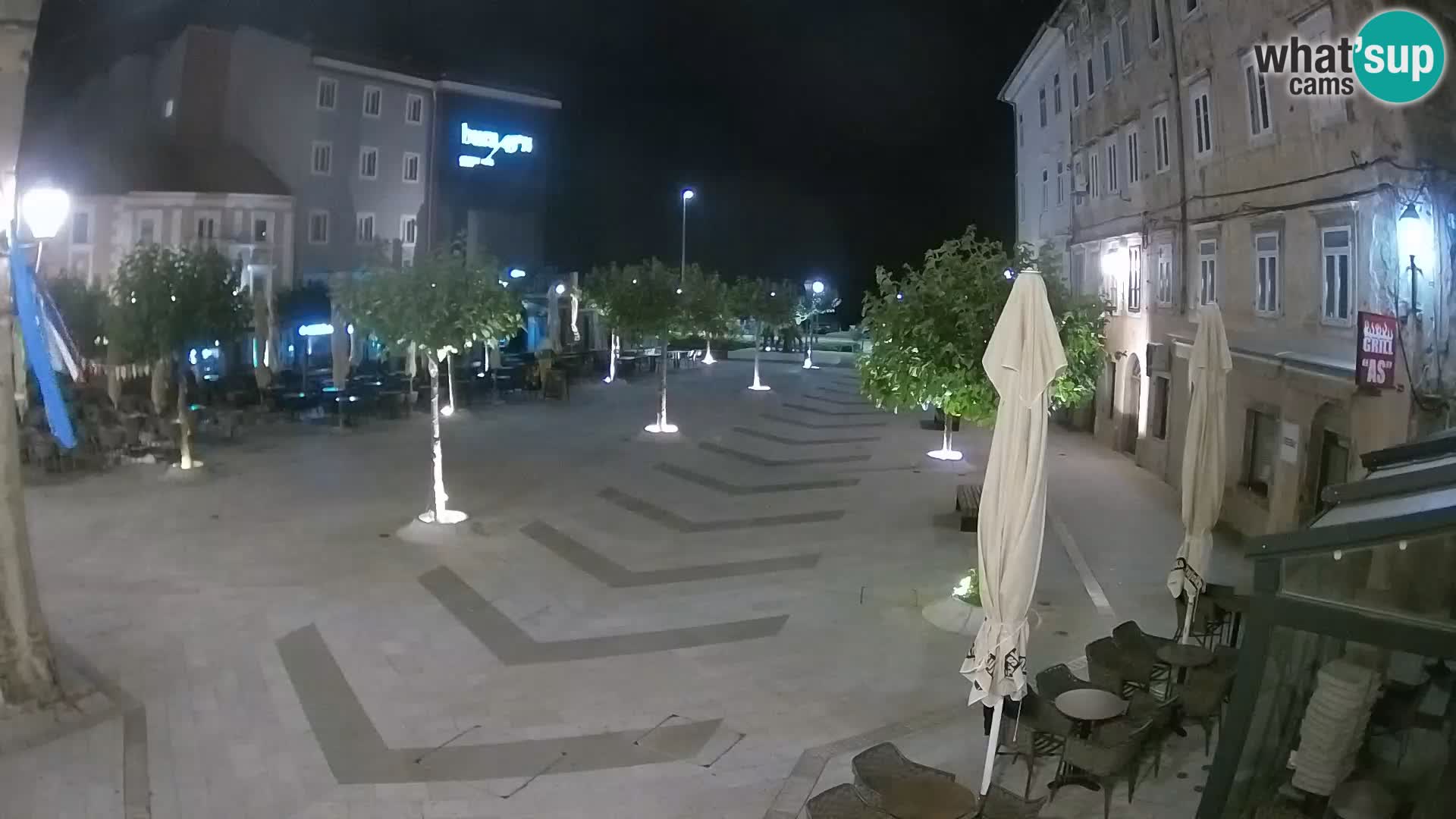 Center of Senj city – Pavlin square – Live Cam Dalmatia