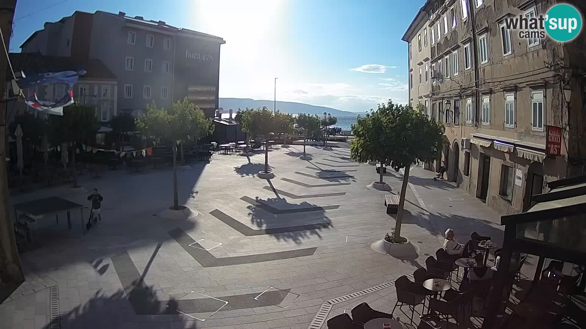 Centro della città di Senj – Piazza Pavlin – Live Cam Dalmazia