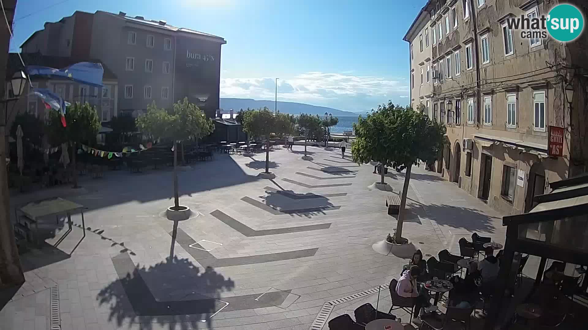 Center mesta Senj – Pavlinski trg – spletne kamere Dalmacija