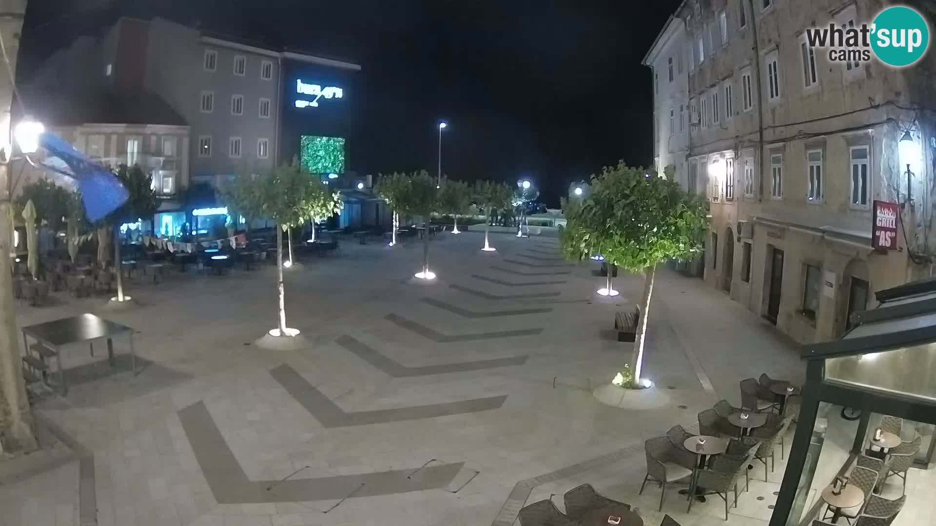 Centre de la ville de Senj – Place Pavlin – Live Cam Dalmatie