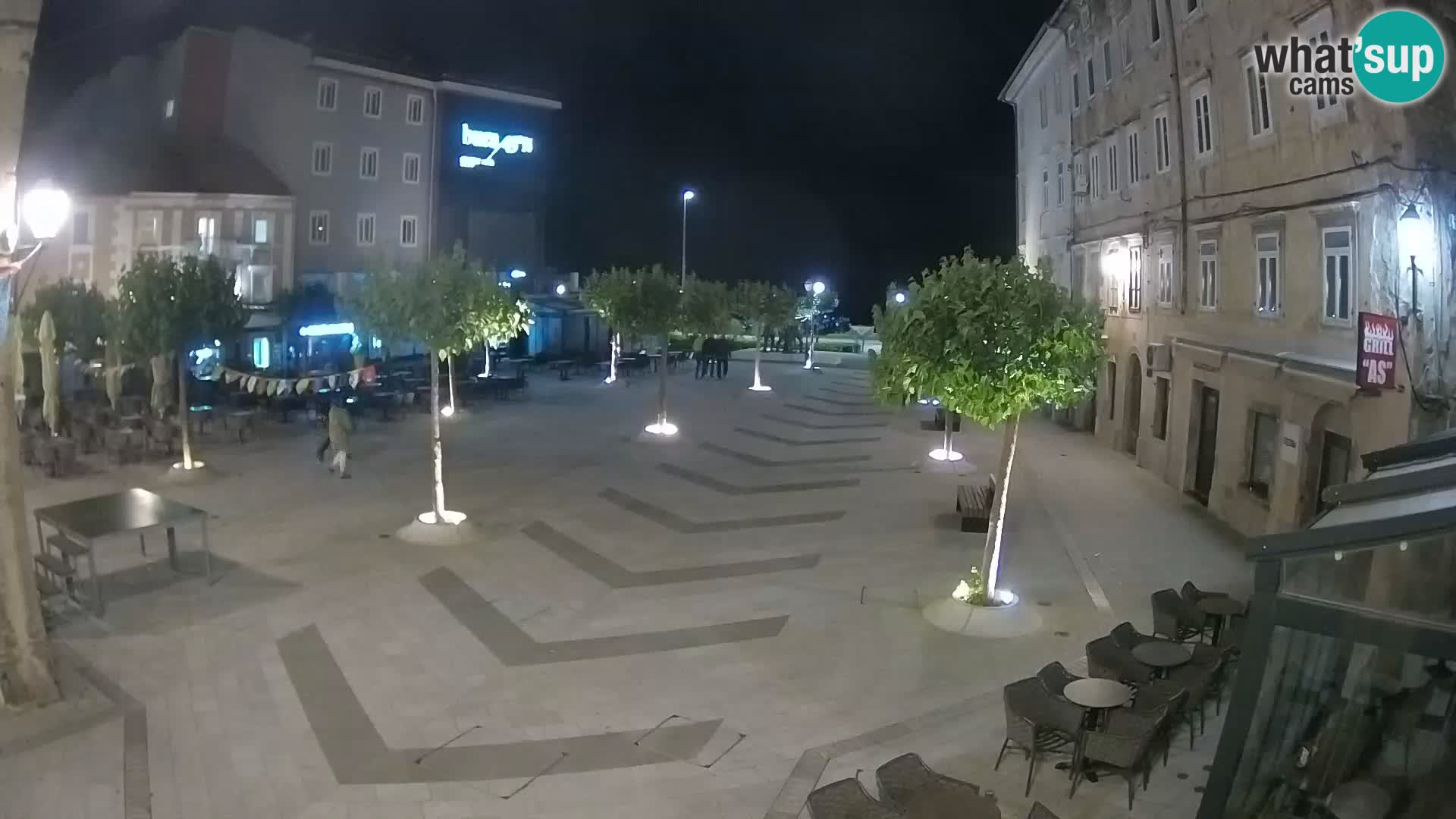 Center of Senj city – Pavlin square – Live Cam Dalmatia