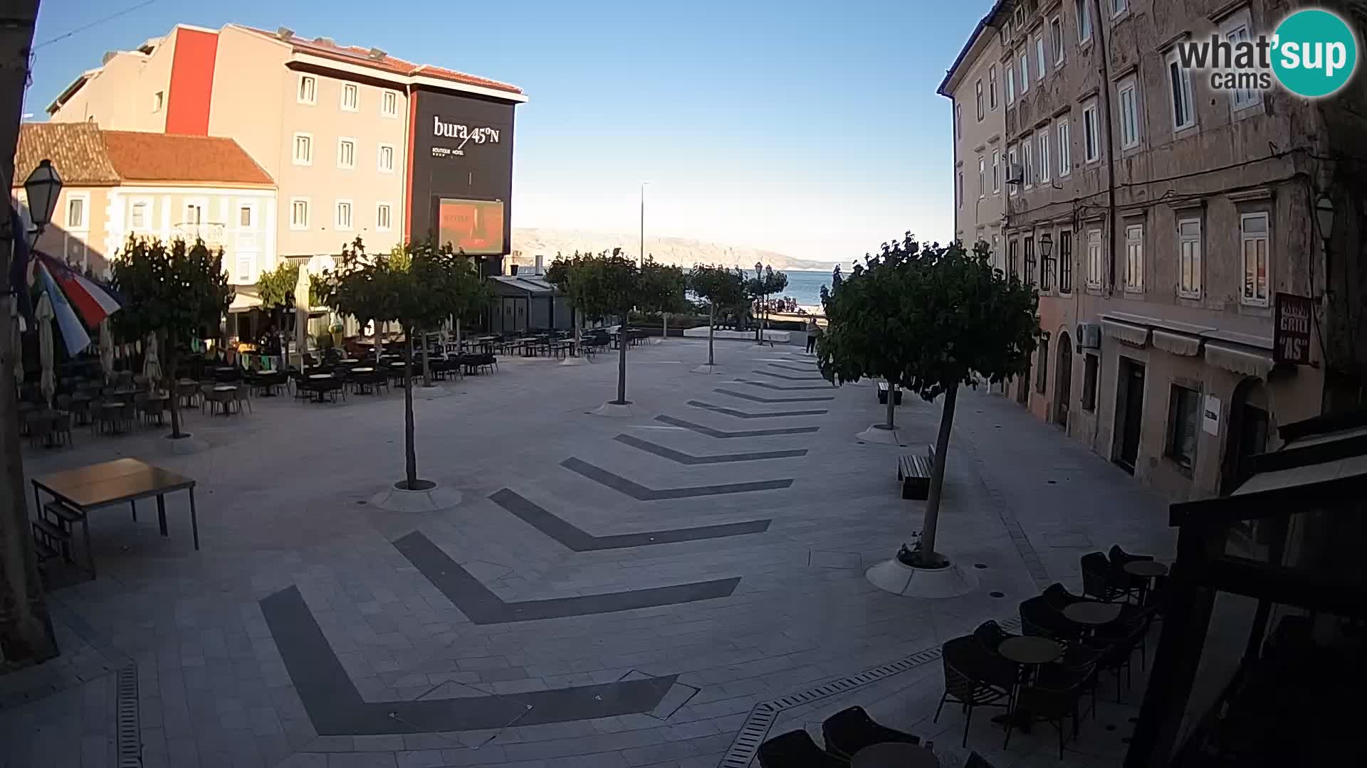 Centro della città di Senj – Piazza Pavlin – Live Cam Dalmazia