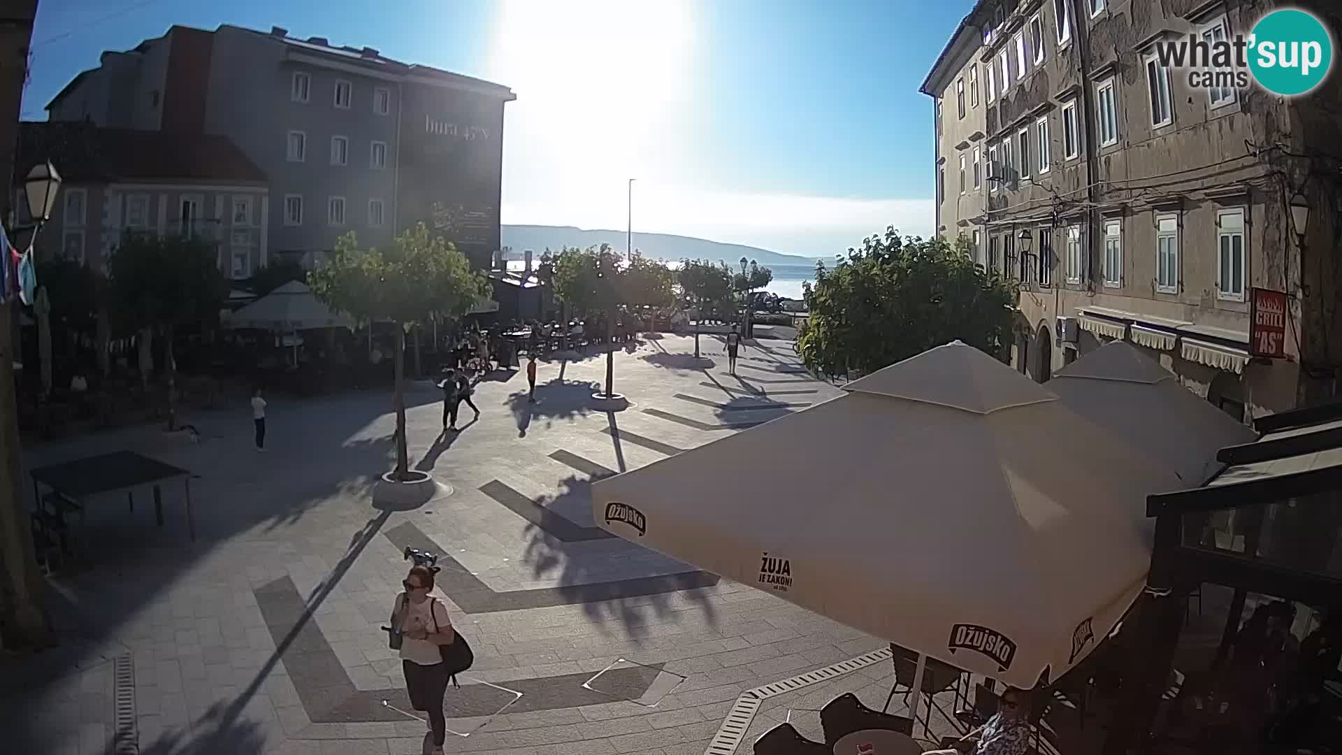 Zentrum der Stadt Senj – Pavlin platz – Live Cam Dalmatia
