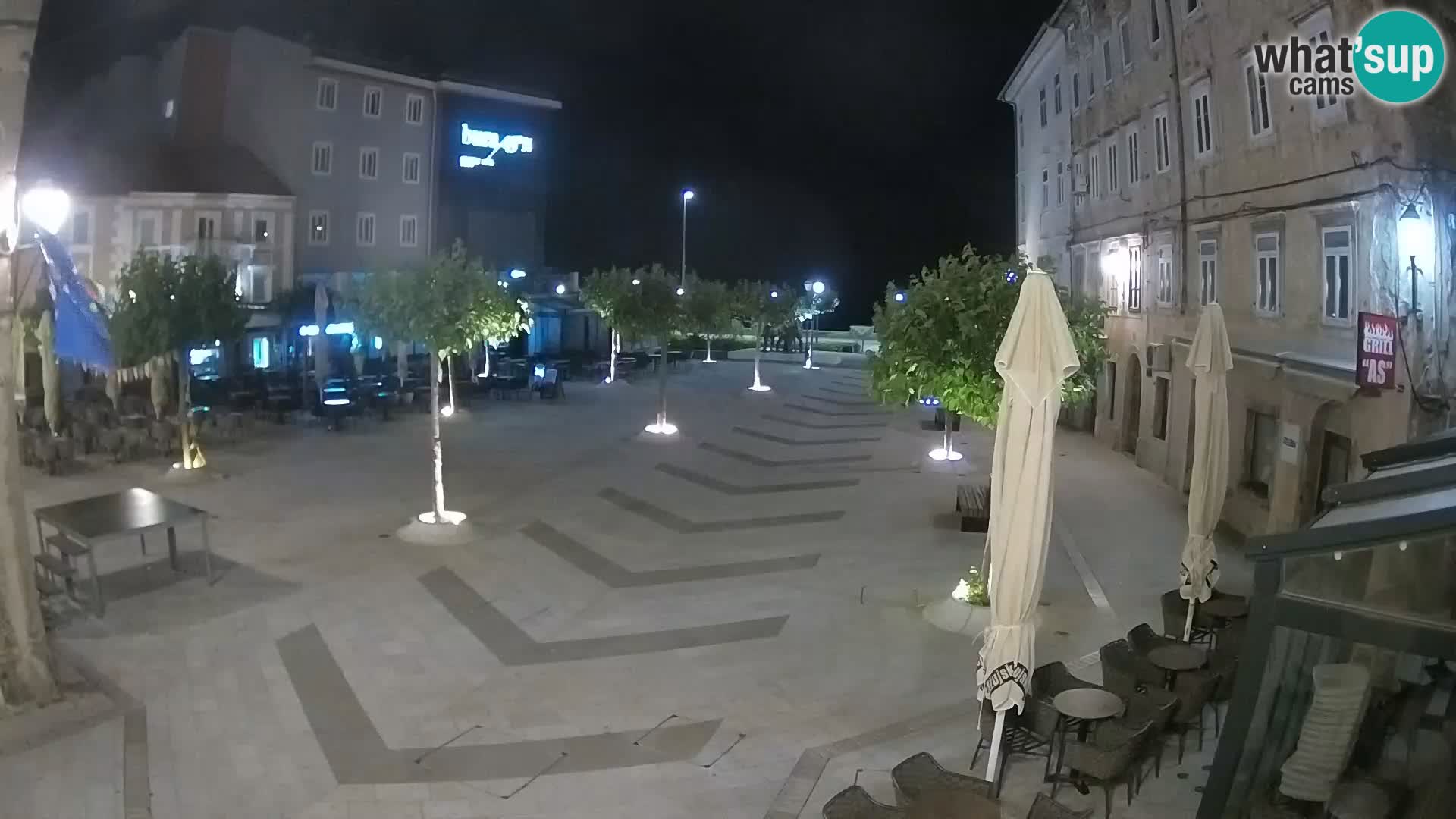 Centro della città di Senj – Piazza Pavlin – Live Cam Dalmazia
