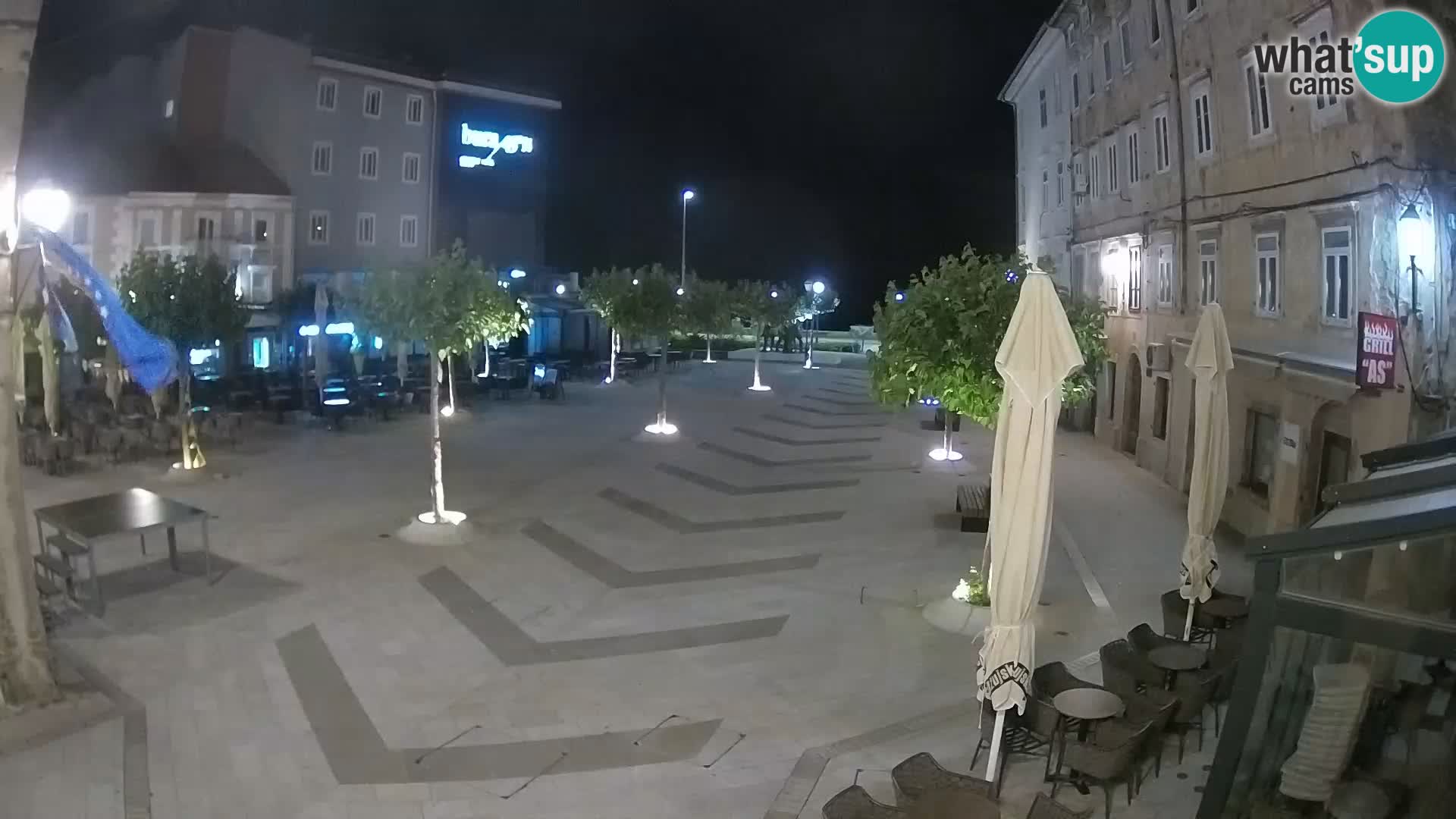 Centro della città di Senj – Piazza Pavlin – Live Cam Dalmazia