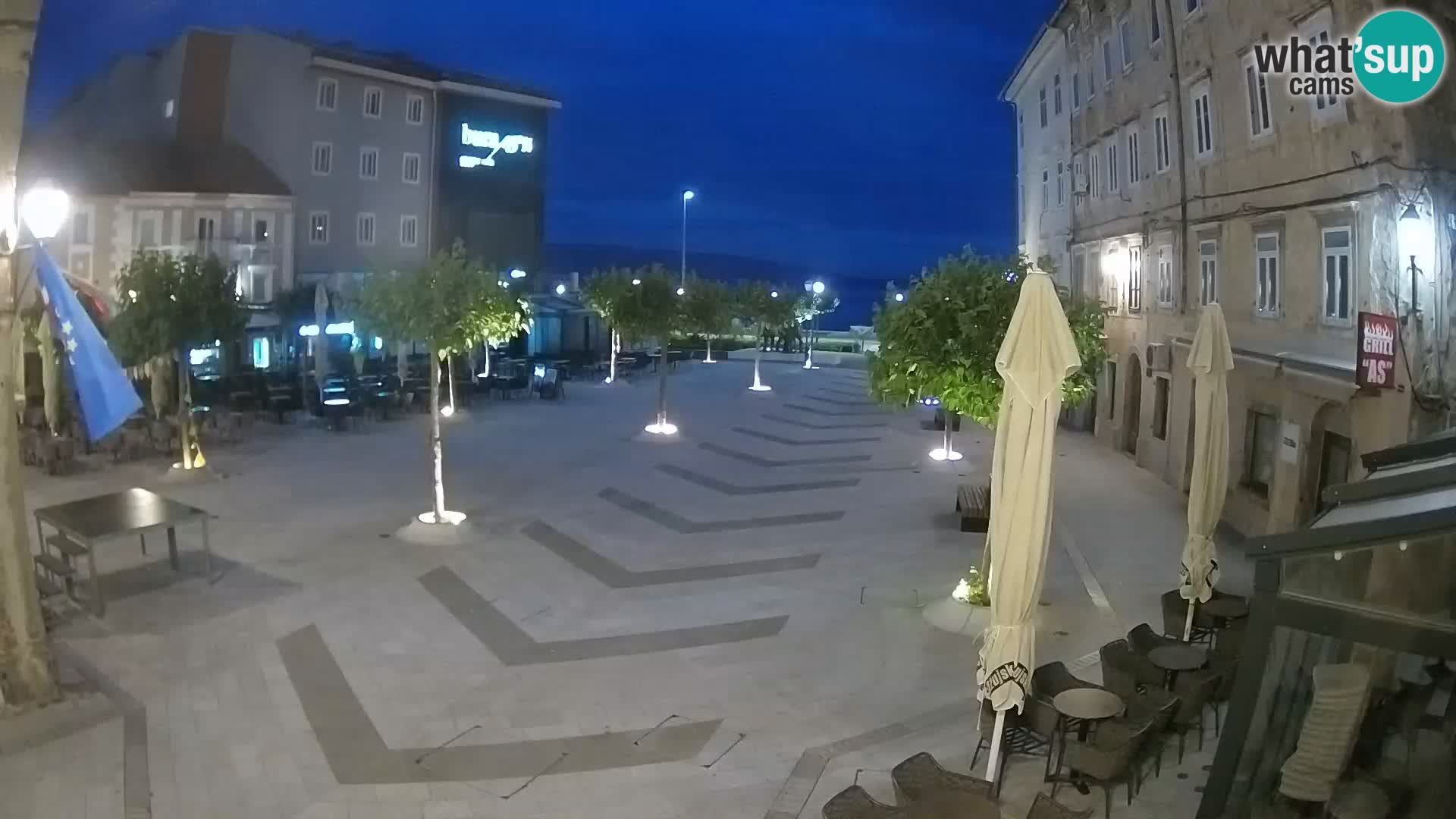 Centro della città di Senj – Piazza Pavlin – Live Cam Dalmazia