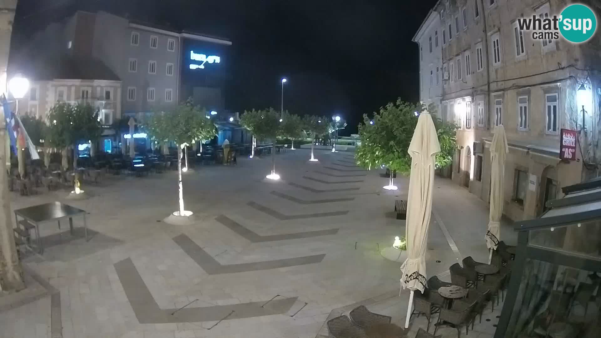 Centro della città di Senj – Piazza Pavlin – Live Cam Dalmazia