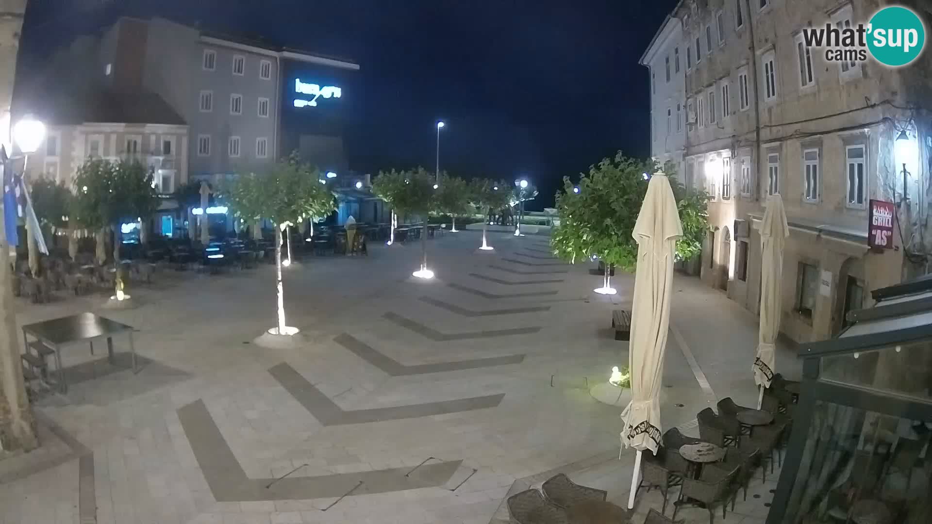 Centro della città di Senj – Piazza Pavlin – Live Cam Dalmazia