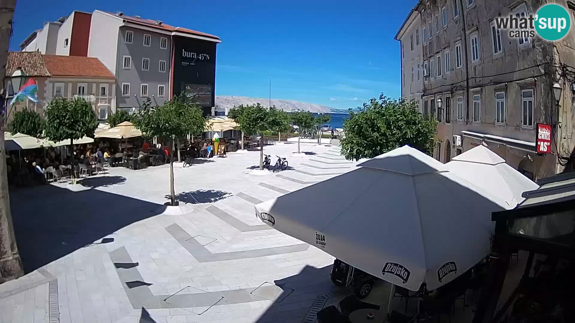 Zentrum der Stadt Senj – Pavlin platz – Live Cam Dalmatia