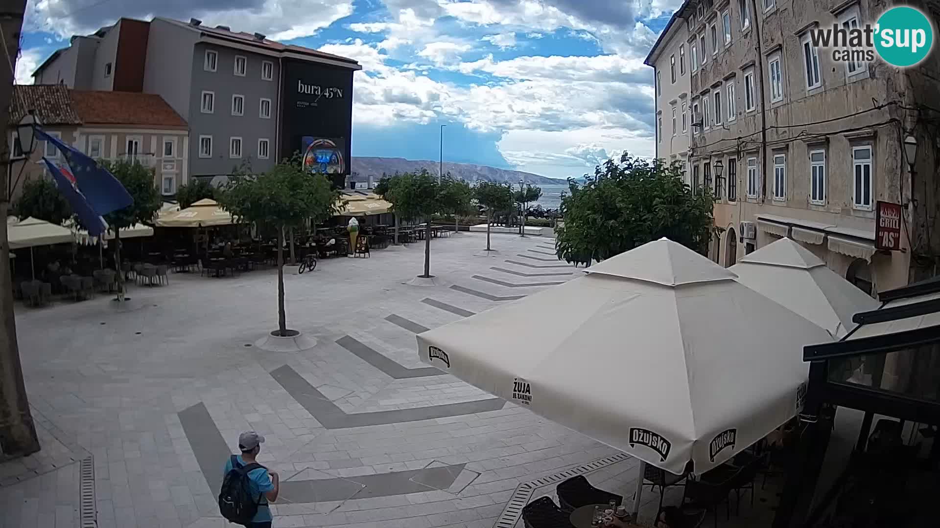 Centro della città di Senj – Piazza Pavlin – Live Cam Dalmazia