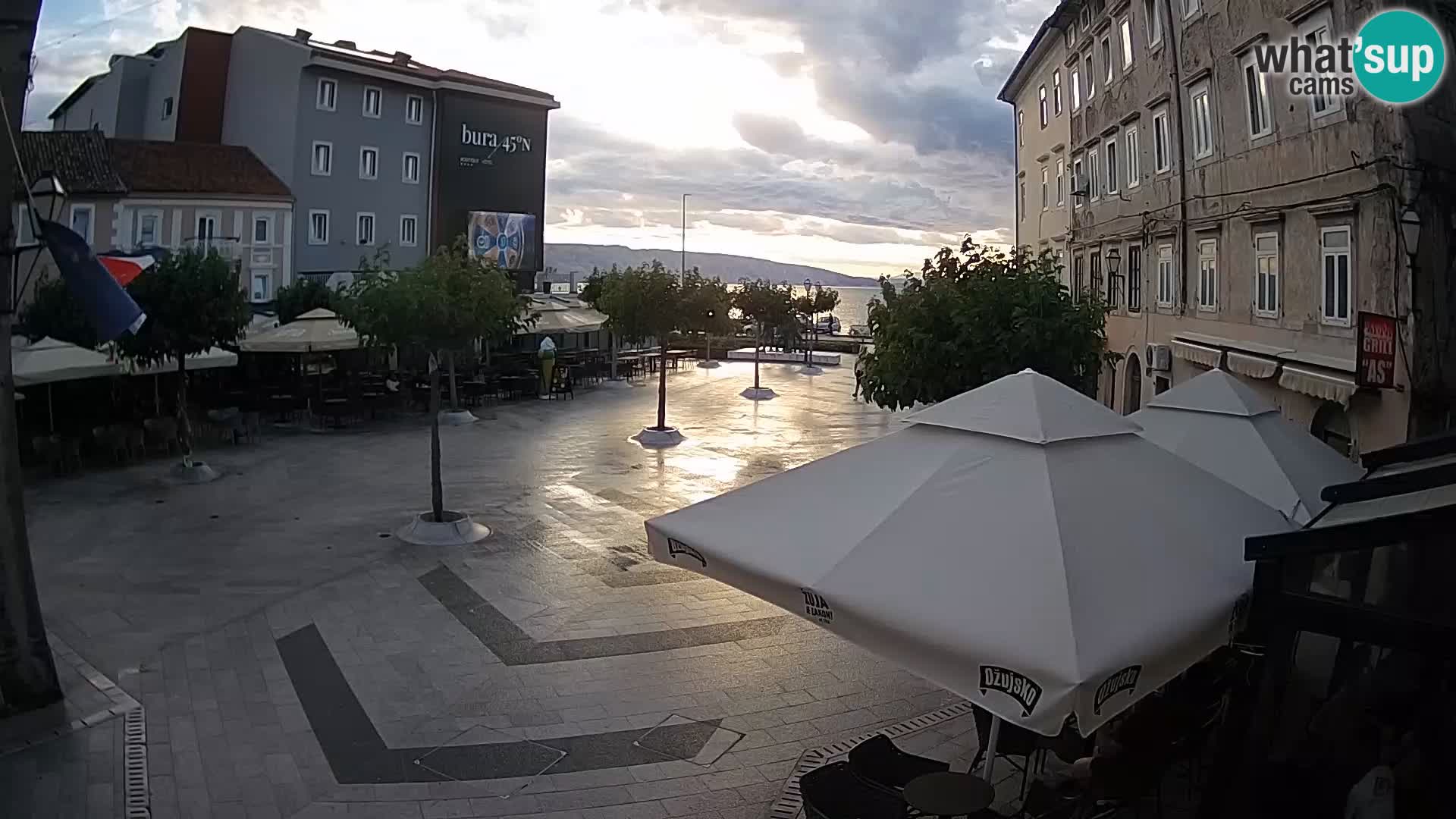 Center of Senj city – Pavlin square – Live Cam Dalmatia