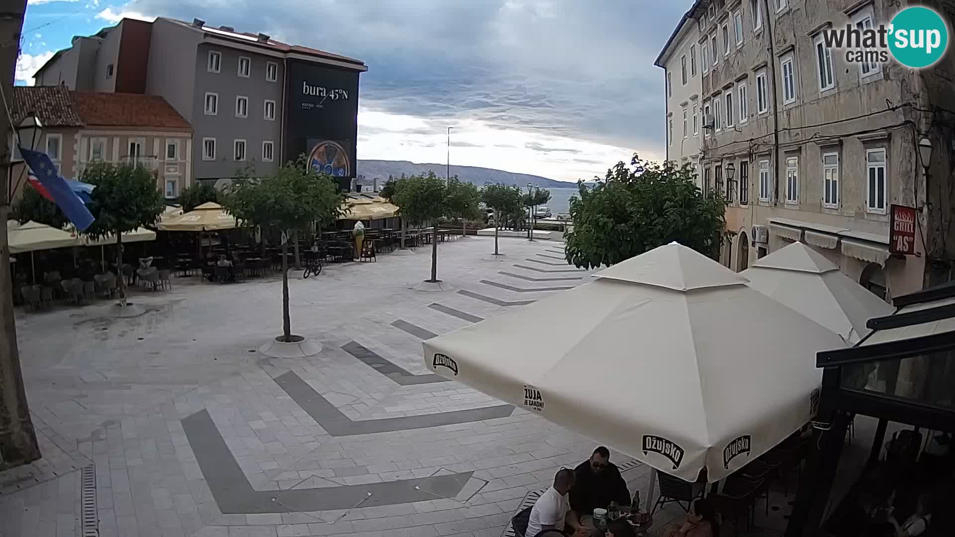 Centro della città di Senj – Piazza Pavlin – Live Cam Dalmazia