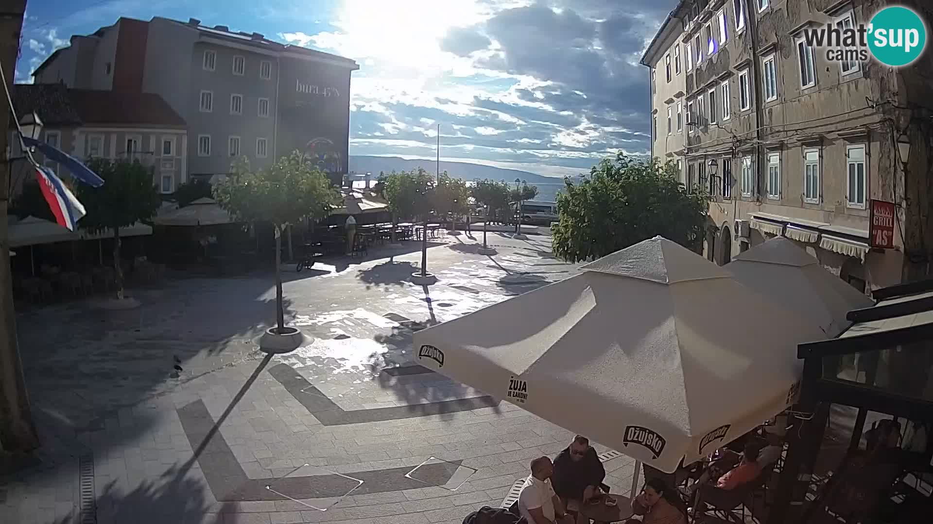 Zentrum der Stadt Senj – Pavlin platz – Live Cam Dalmatia