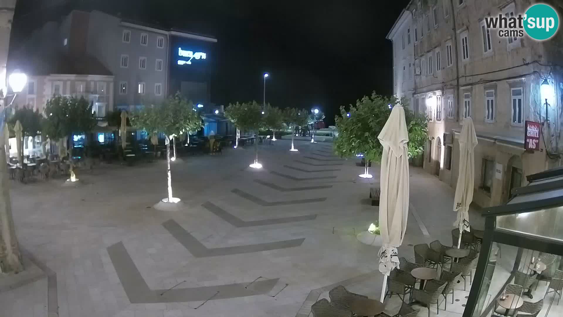 Centro della città di Senj – Piazza Pavlin – Live Cam Dalmazia