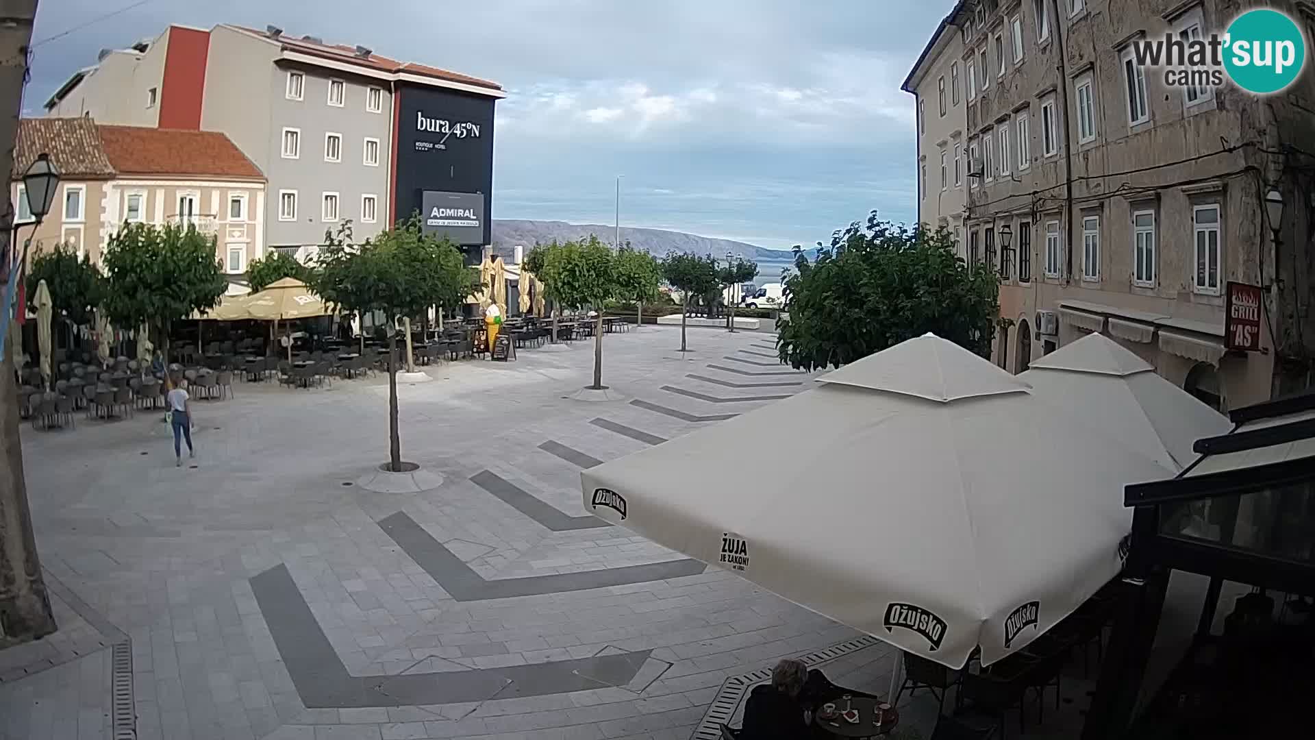 Zentrum der Stadt Senj – Pavlin platz – Live Cam Dalmatia