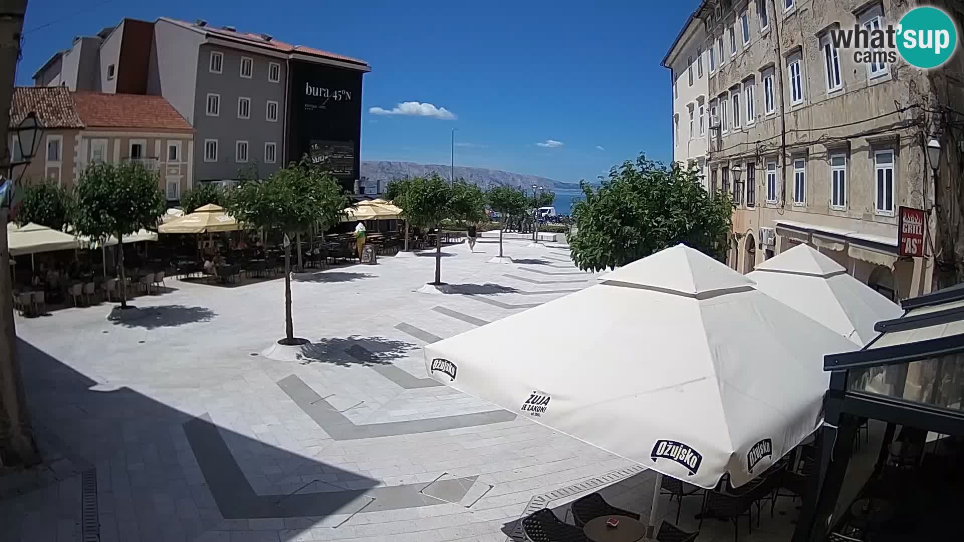 Centro della città di Senj – Piazza Pavlin – Live Cam Dalmazia