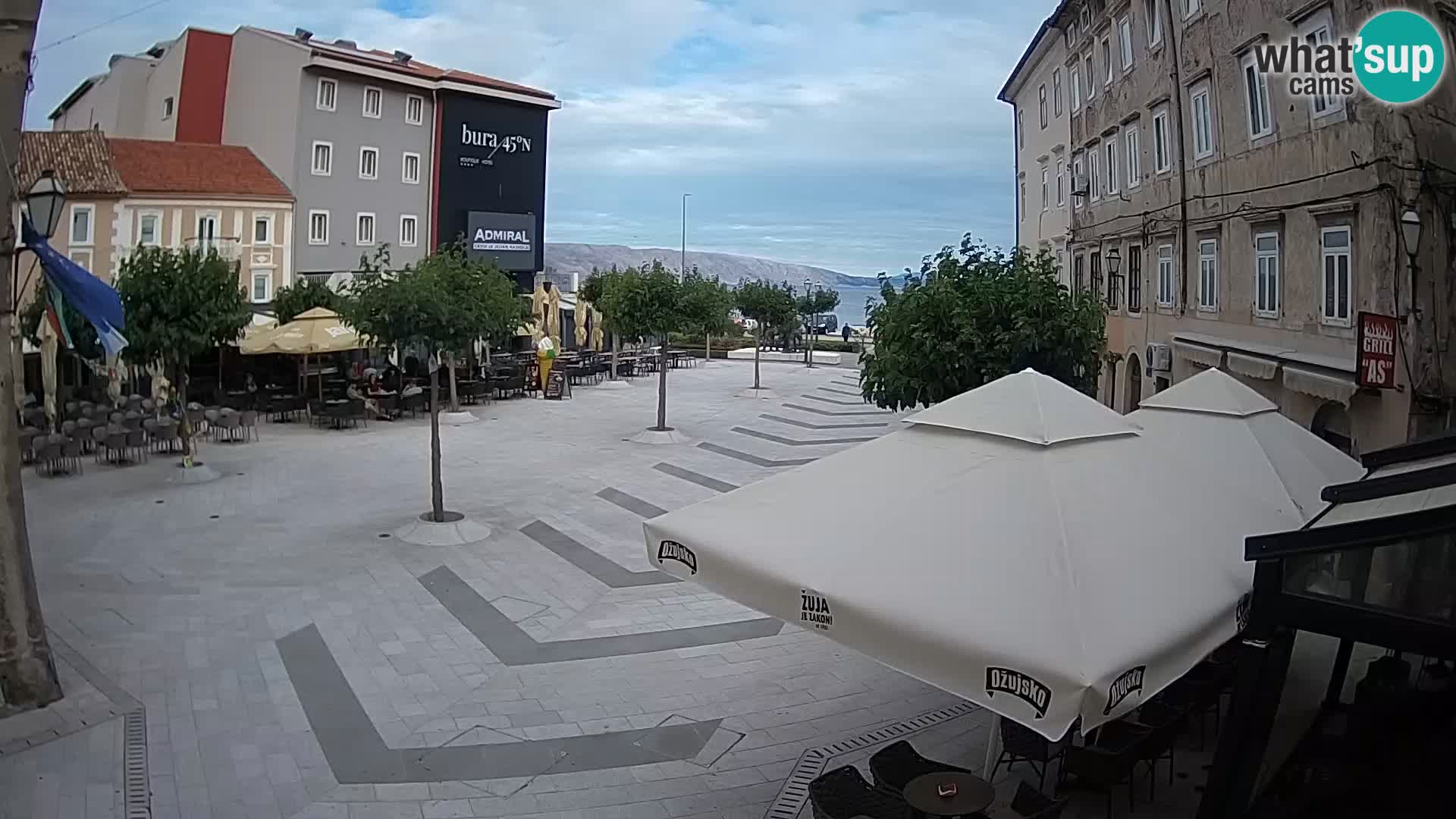 Zentrum der Stadt Senj – Pavlin platz – Live Cam Dalmatia