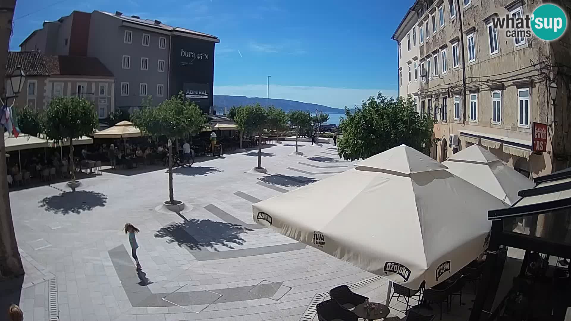 Zentrum der Stadt Senj – Pavlin platz – Live Cam Dalmatia