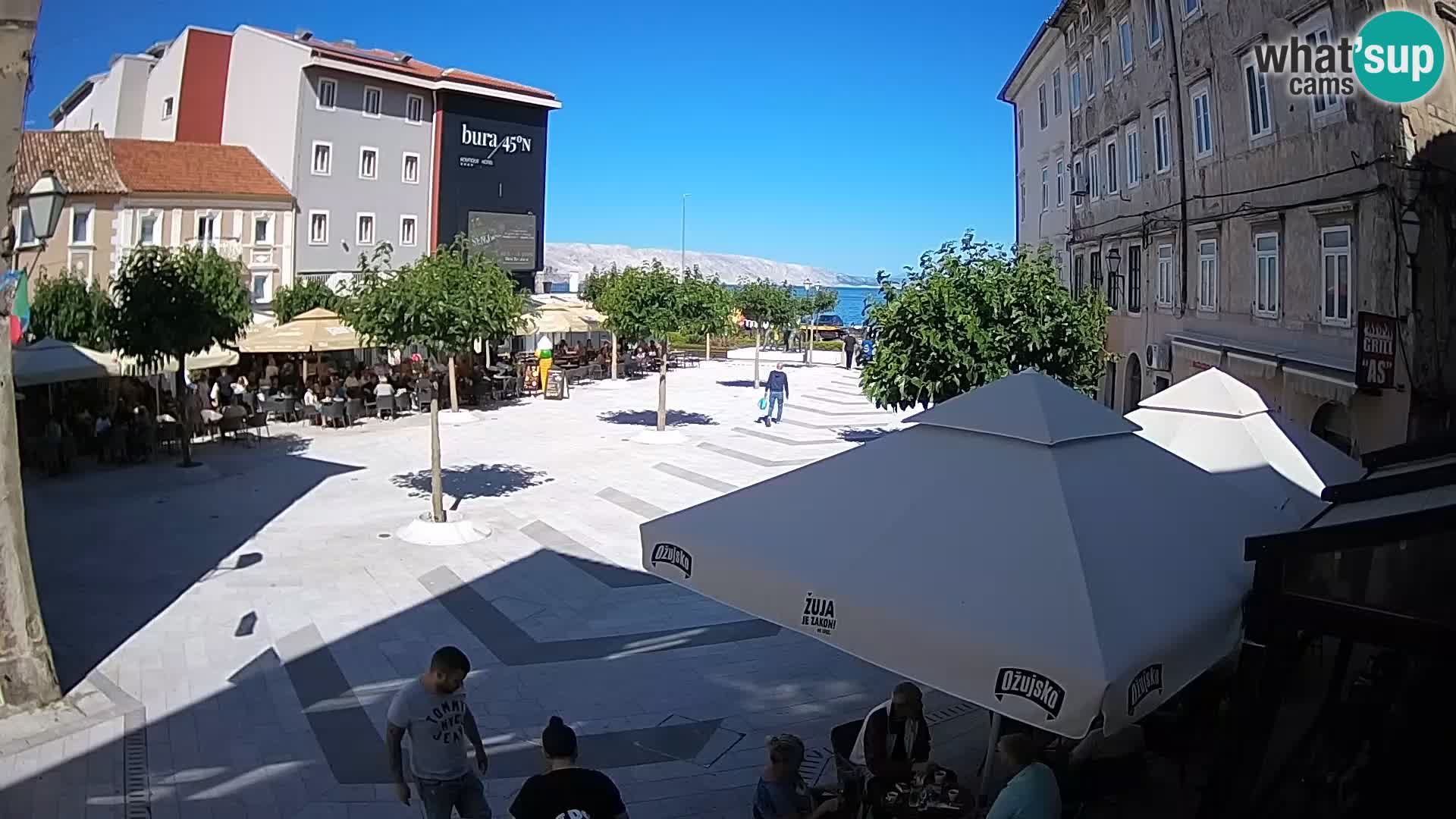 Centre de la ville de Senj – Place Pavlin – Live Cam Dalmatie