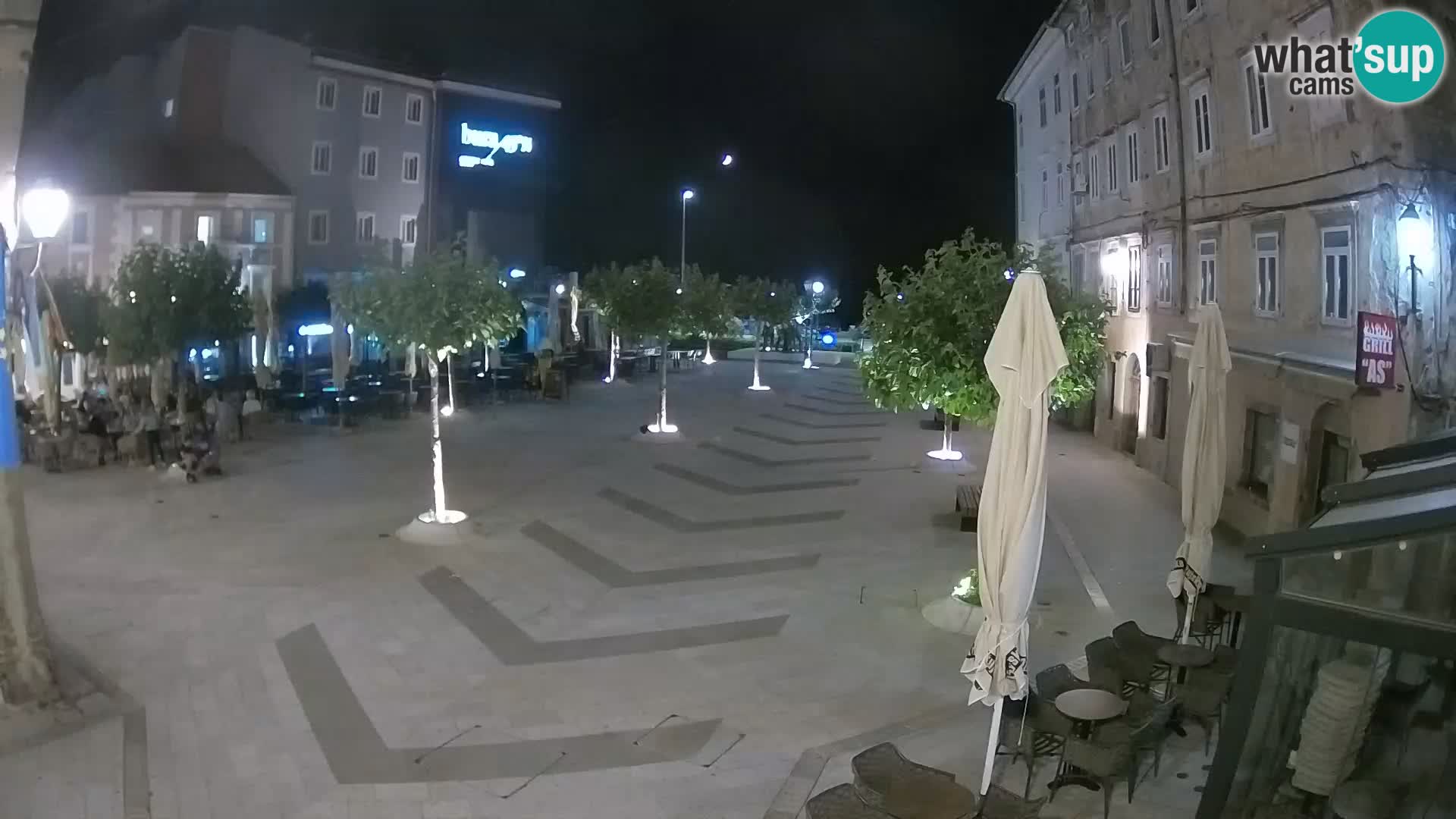 Zentrum der Stadt Senj – Pavlin platz – Live Cam Dalmatia