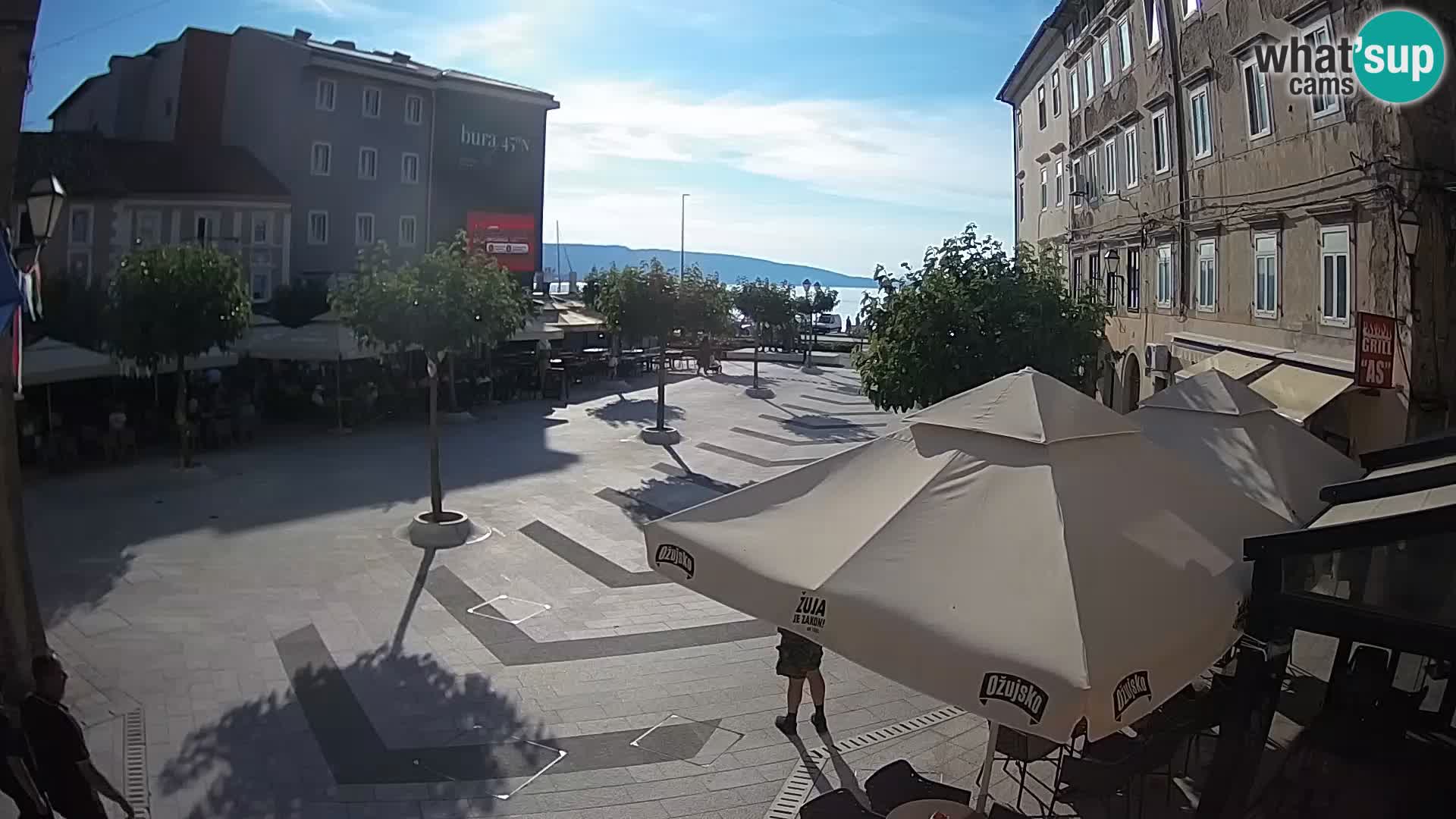 Center mesta Senj – Pavlinski trg – spletne kamere Dalmacija