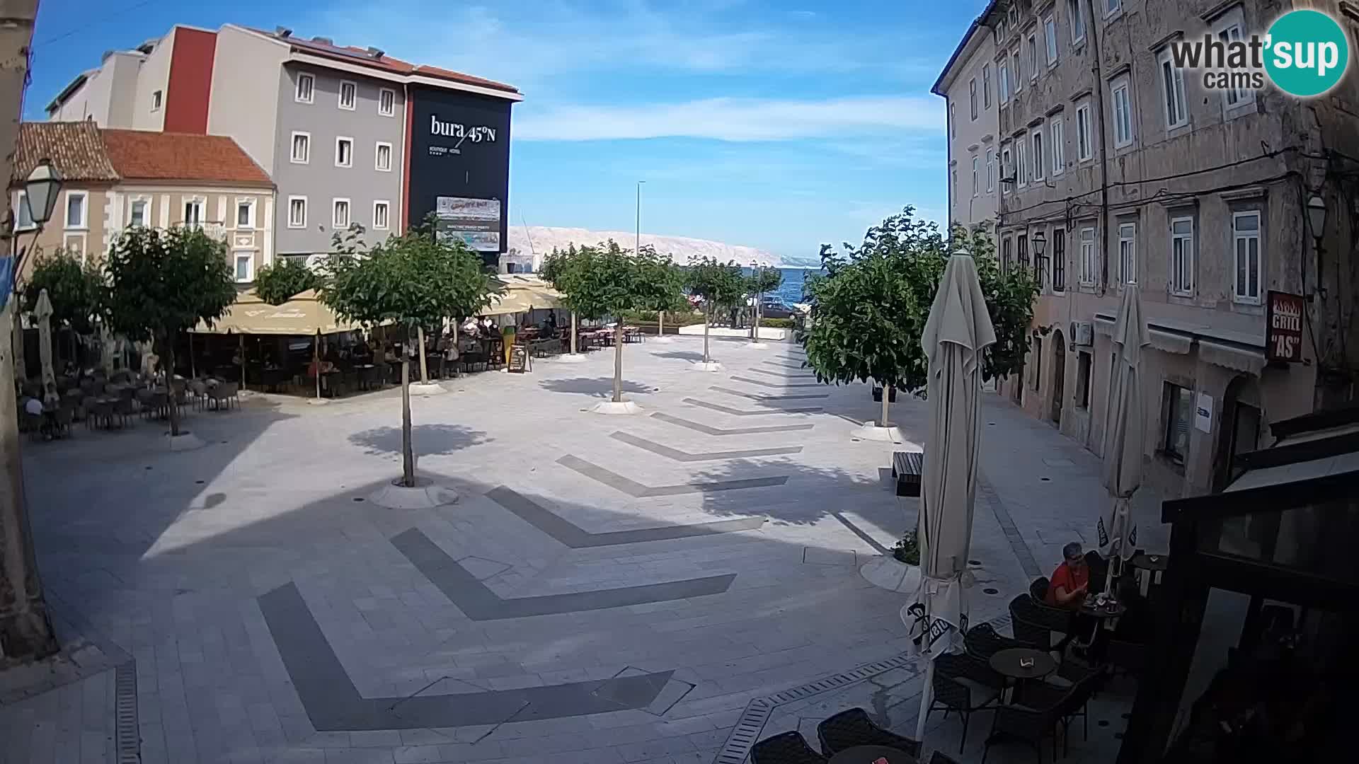 Center mesta Senj – Pavlinski trg – spletne kamere Dalmacija