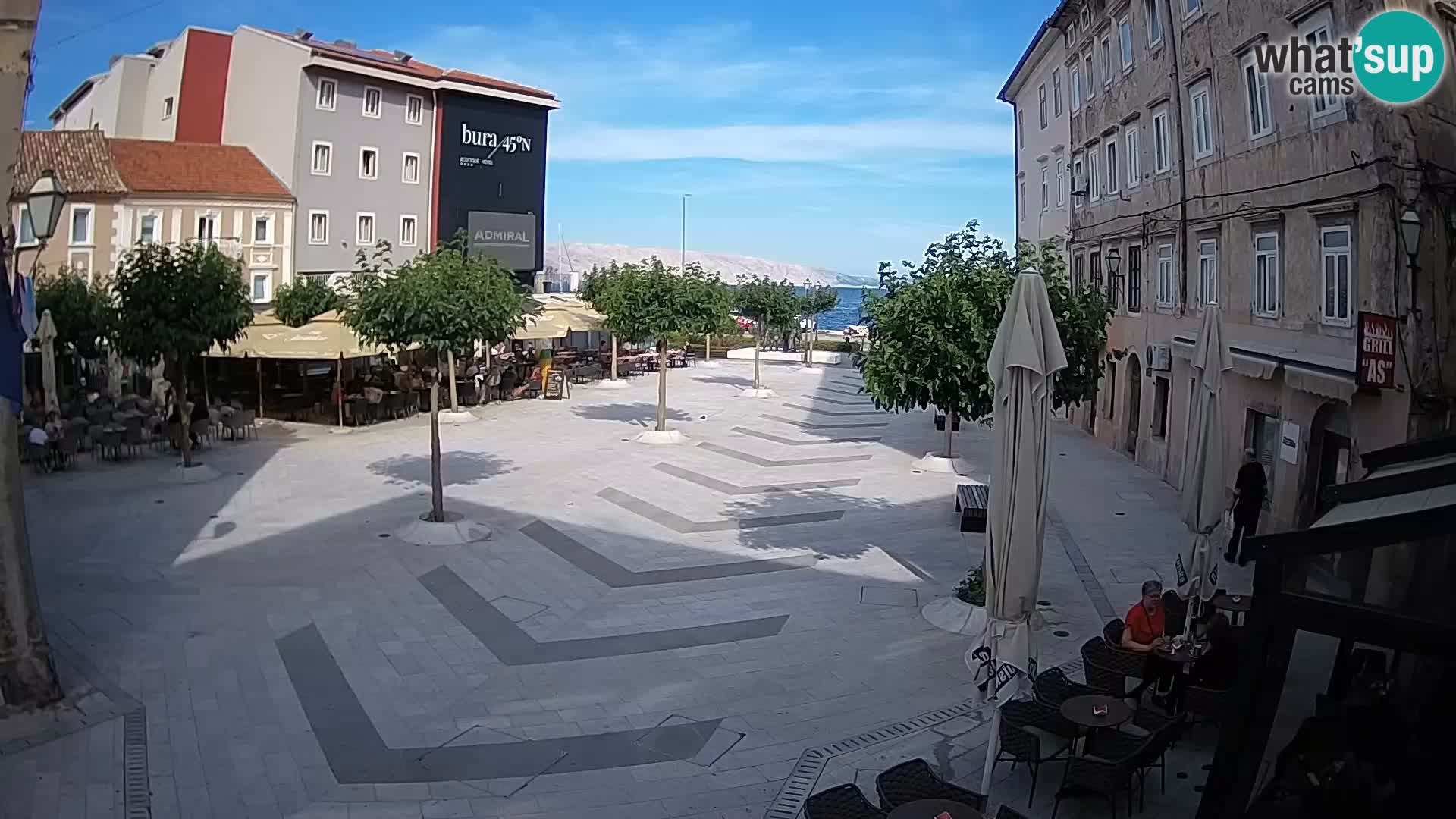 Centre de la ville de Senj – Place Pavlin – Live Cam Dalmatie