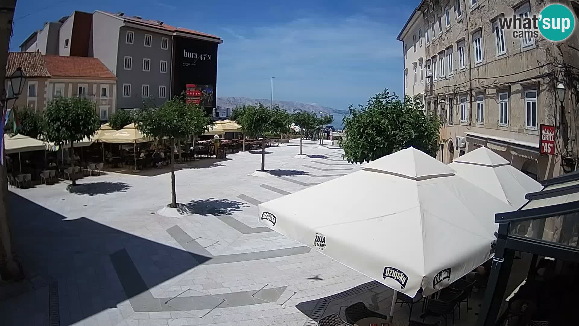 Centre de la ville de Senj – Place Pavlin – Live Cam Dalmatie