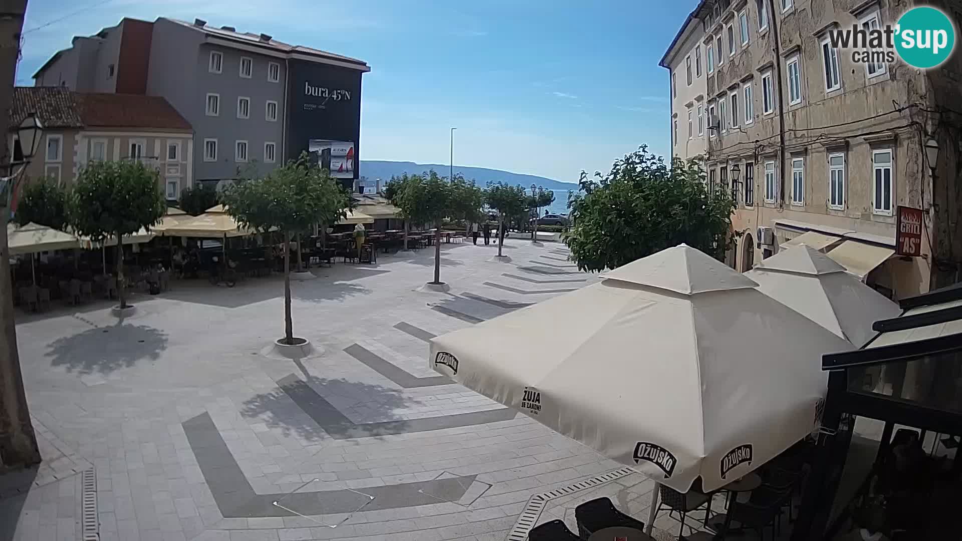 Zentrum der Stadt Senj – Pavlin platz – Live Cam Dalmatia