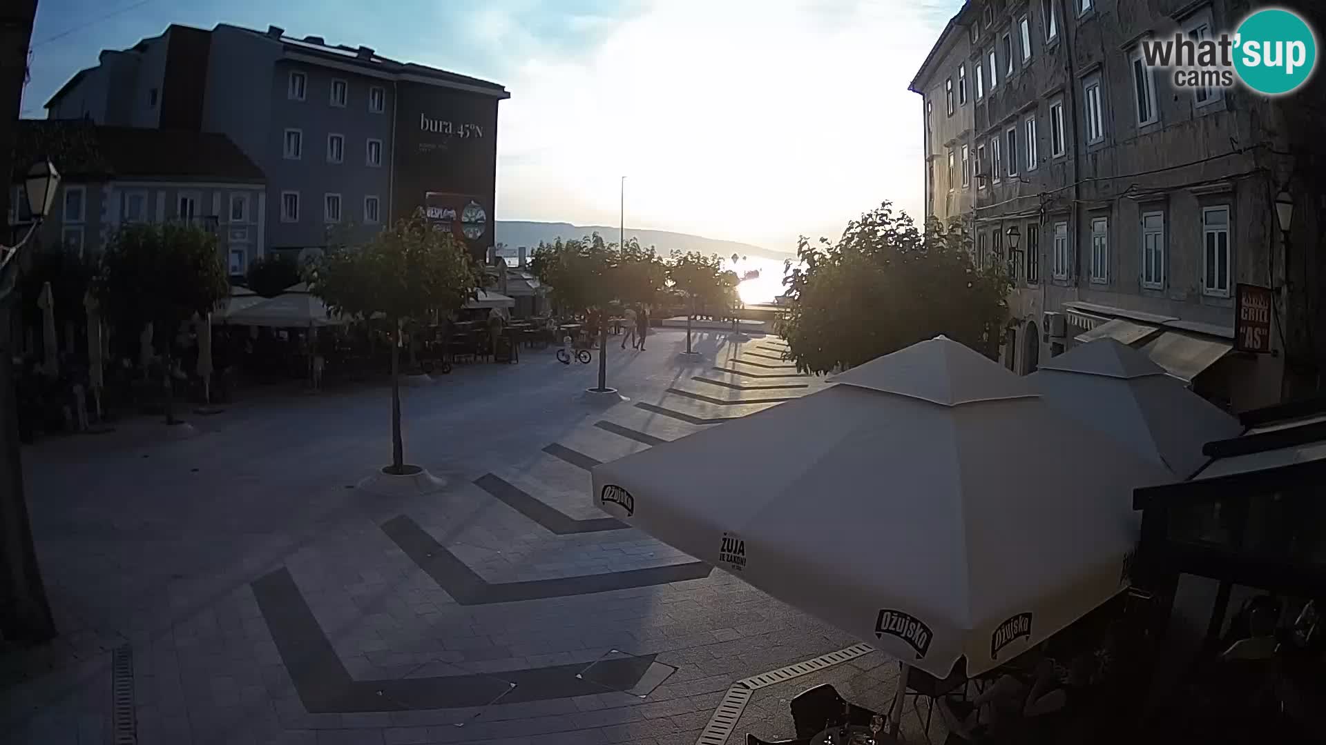 Centre de la ville de Senj – Place Pavlin – Live Cam Dalmatie