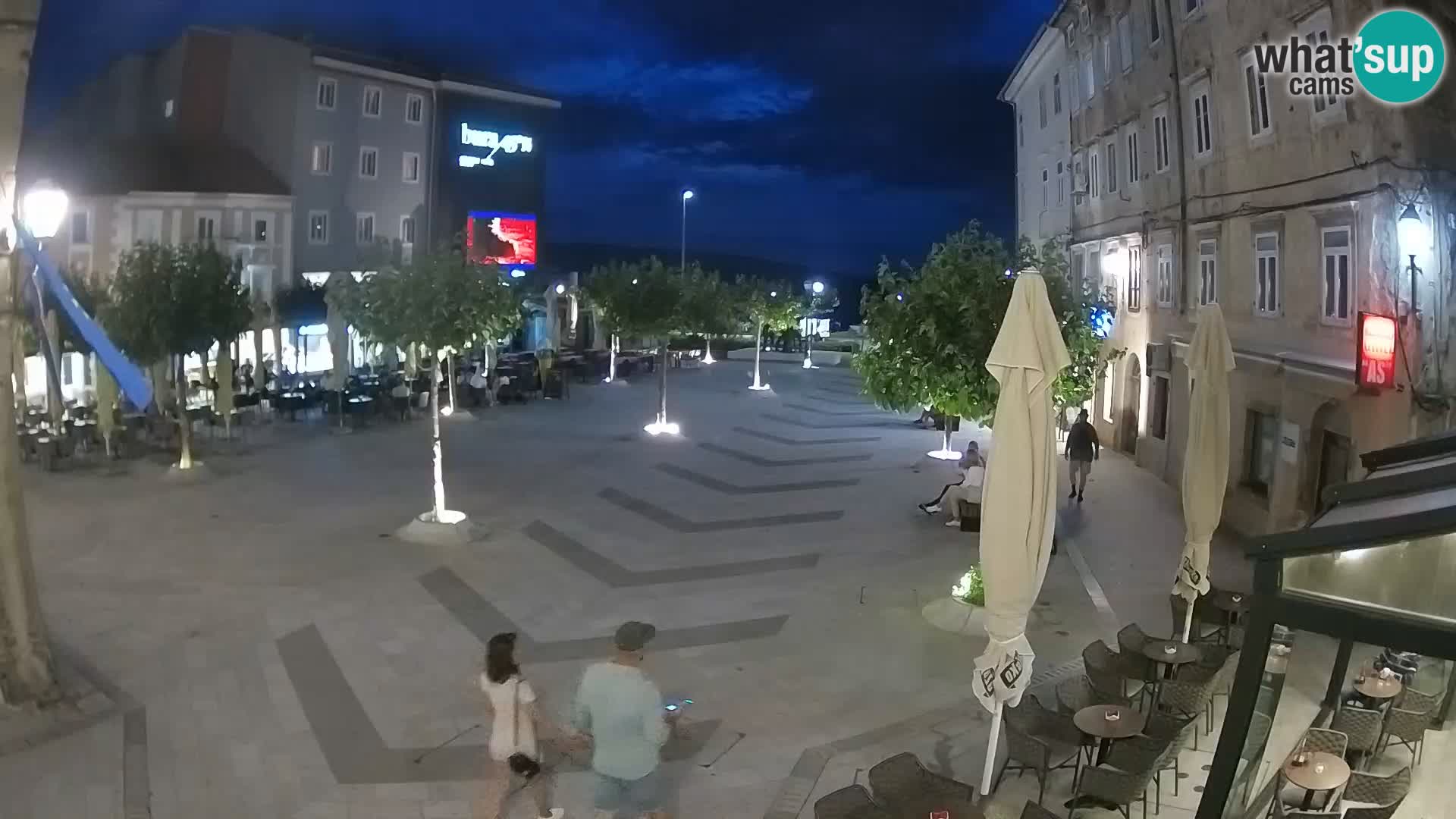 Centre de la ville de Senj – Place Pavlin – Live Cam Dalmatie