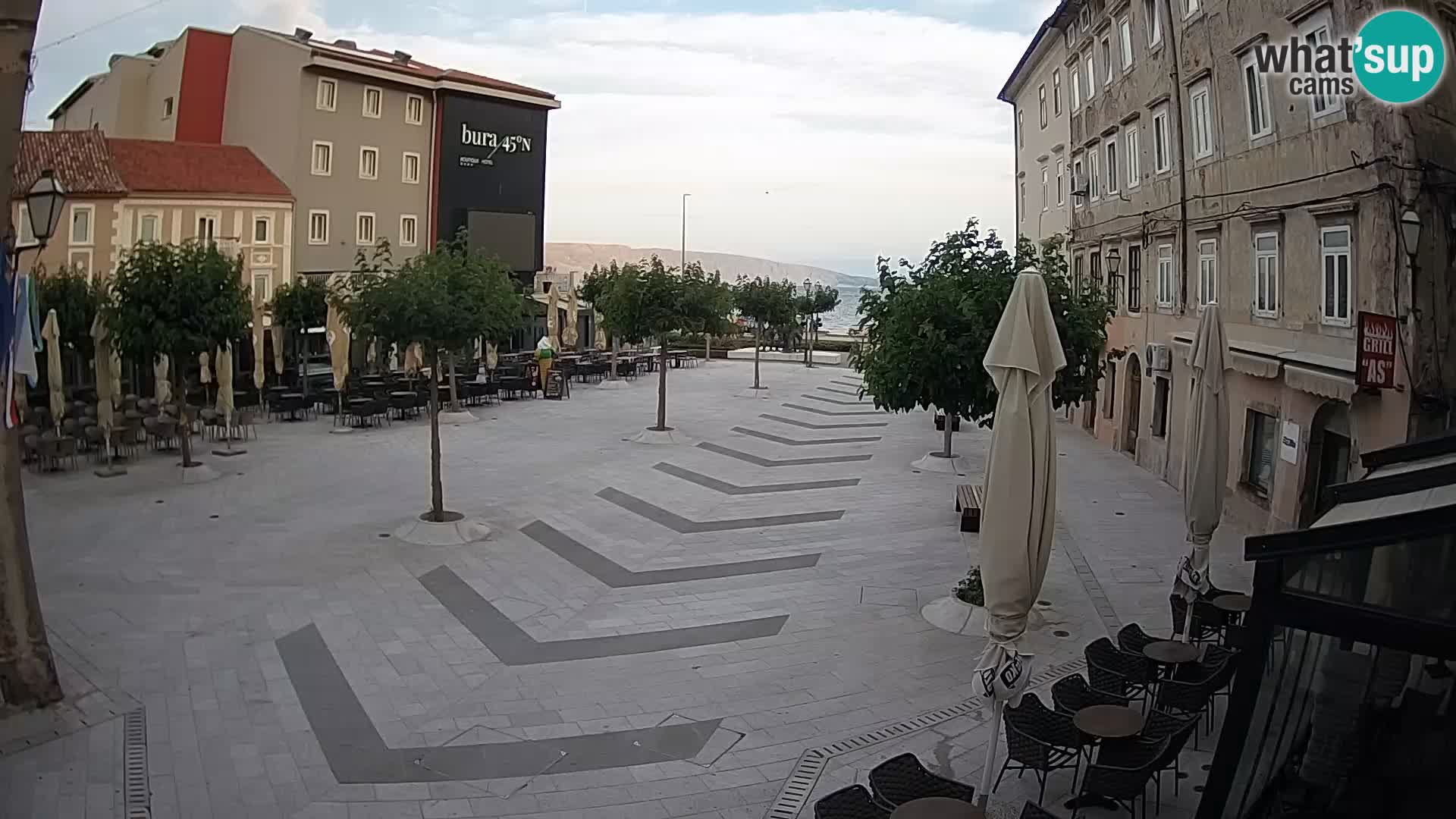 Centre de la ville de Senj – Place Pavlin – Live Cam Dalmatie