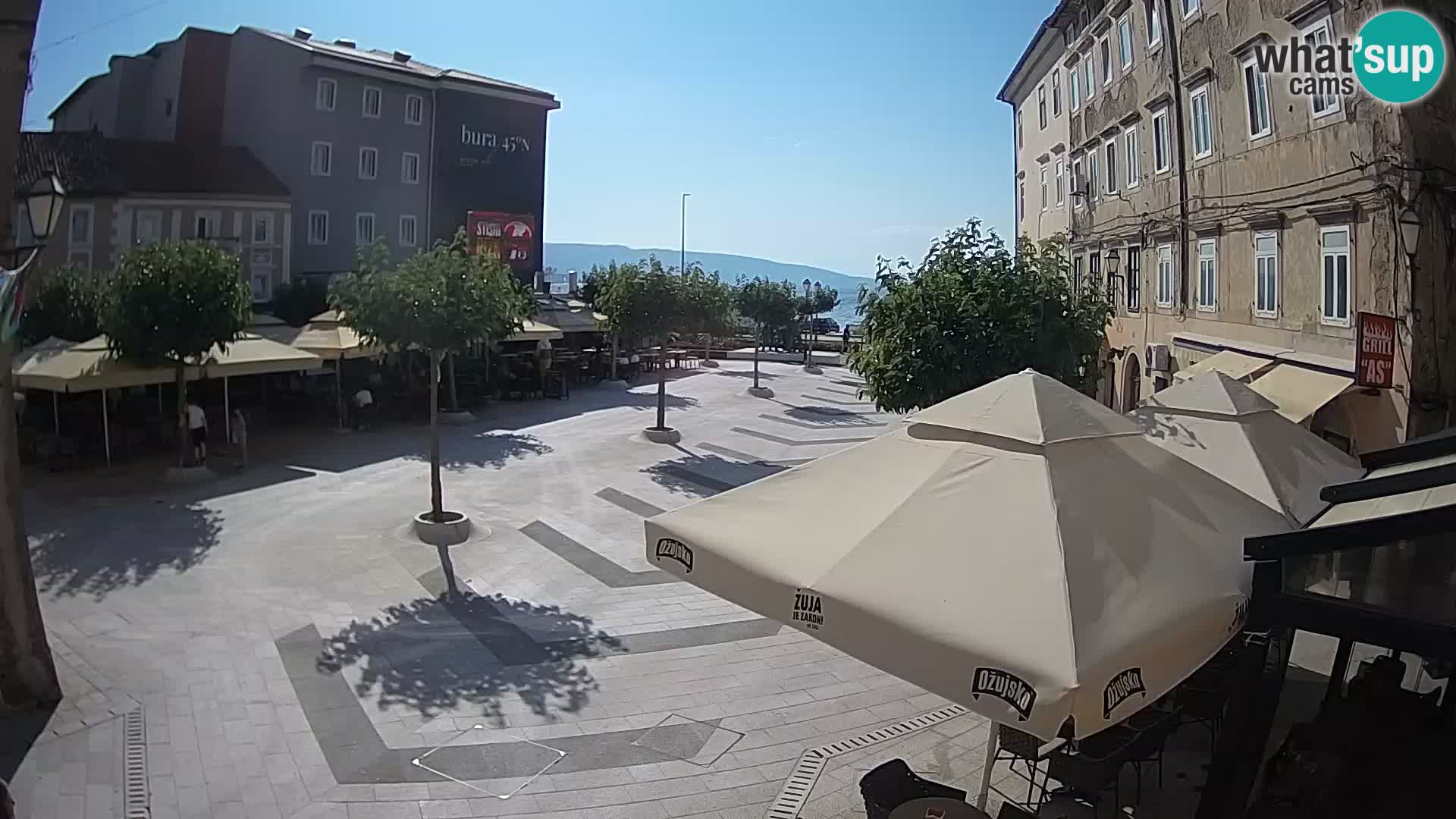Center of Senj city – Pavlin square – Live Cam Dalmatia