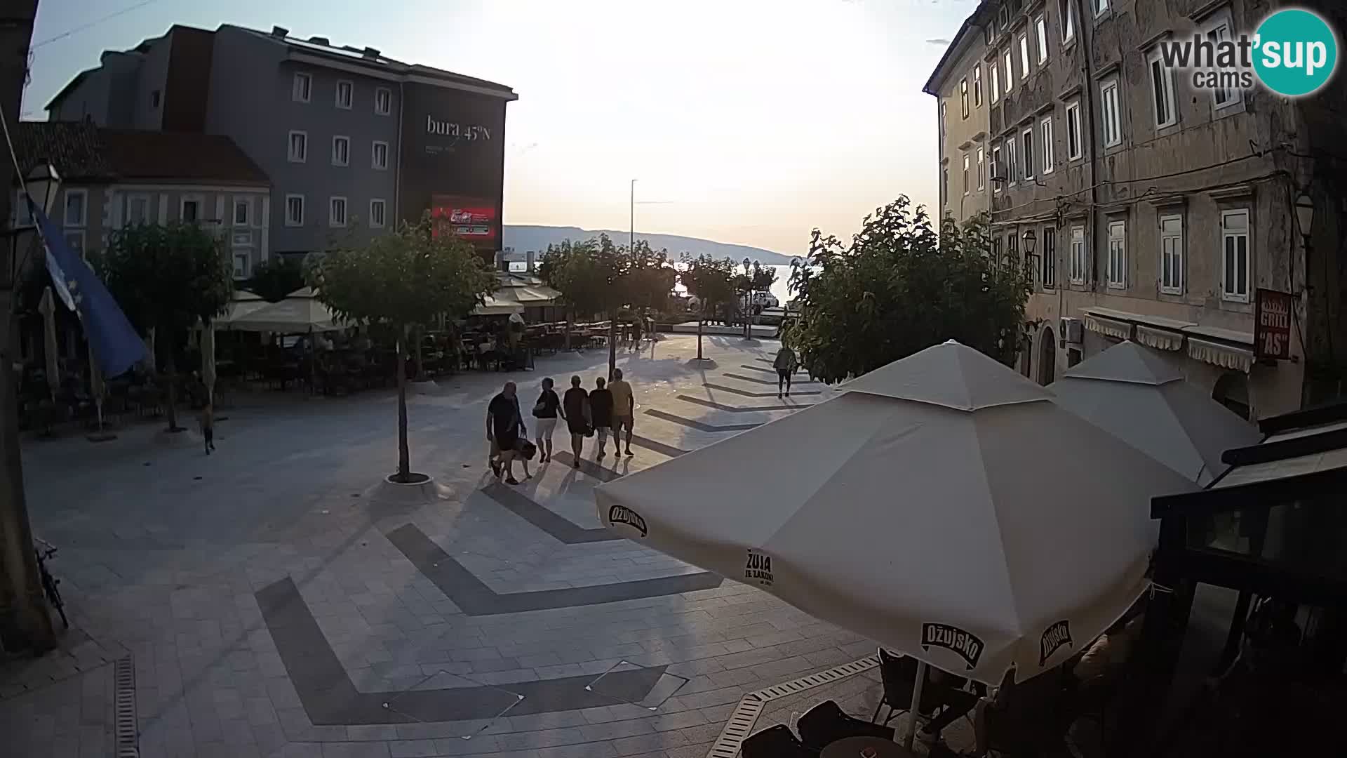 Zentrum der Stadt Senj – Pavlin platz – Live Cam Dalmatia