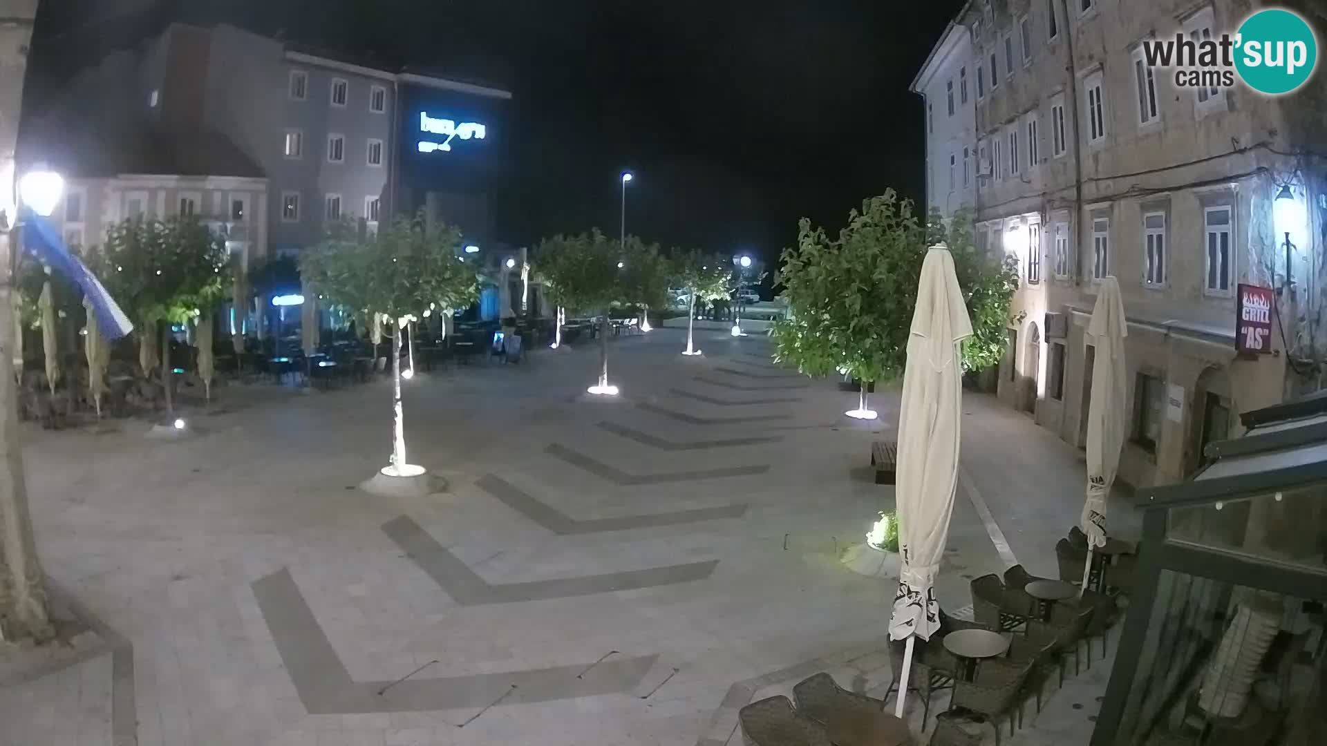Center of Senj city – Pavlin square – Live Cam Dalmatia