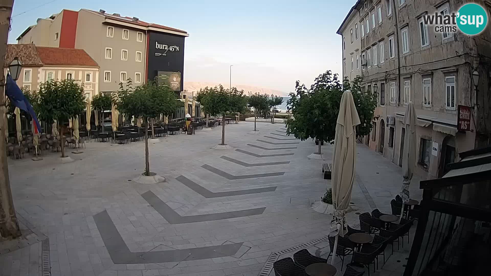 Zentrum der Stadt Senj – Pavlin platz – Live Cam Dalmatia