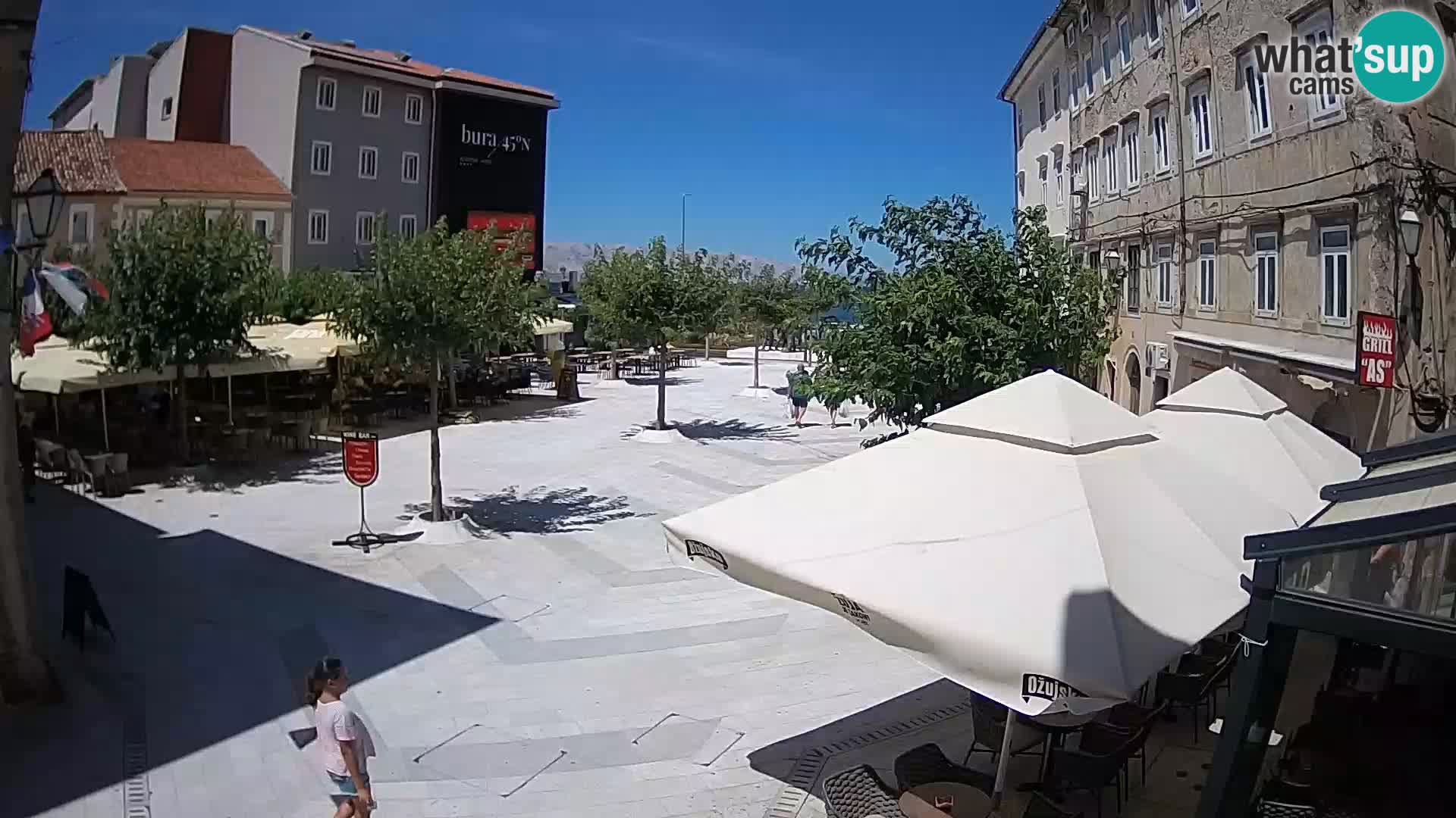 Center of Senj city – Pavlin square – Live Cam Dalmatia